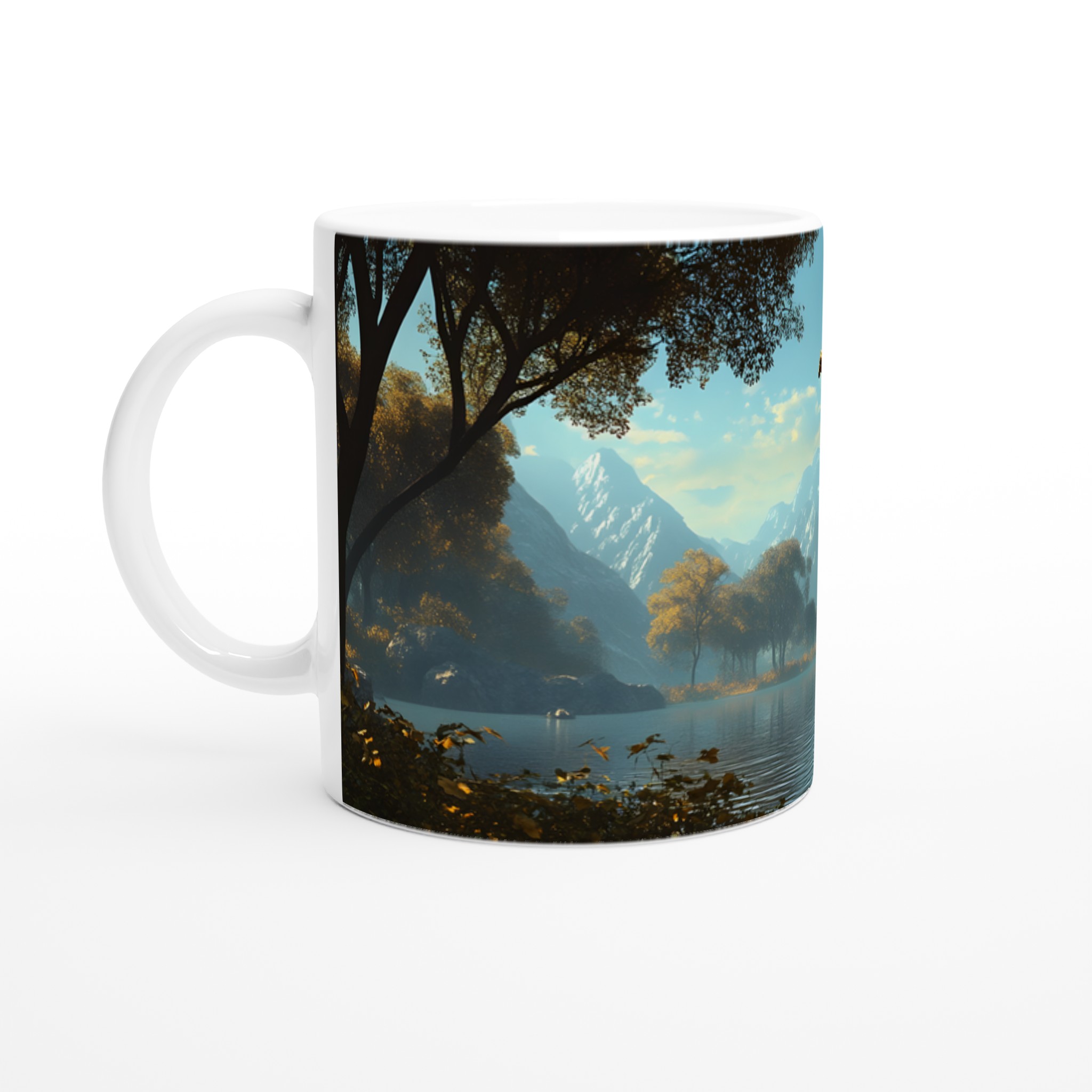 Majestätisk Giraff Vid Bergsjö – 11oz Keramisk Mugg i Valfri Färg 1 d30a2e14-ec5c-425e-a3a1-273737825aa9
