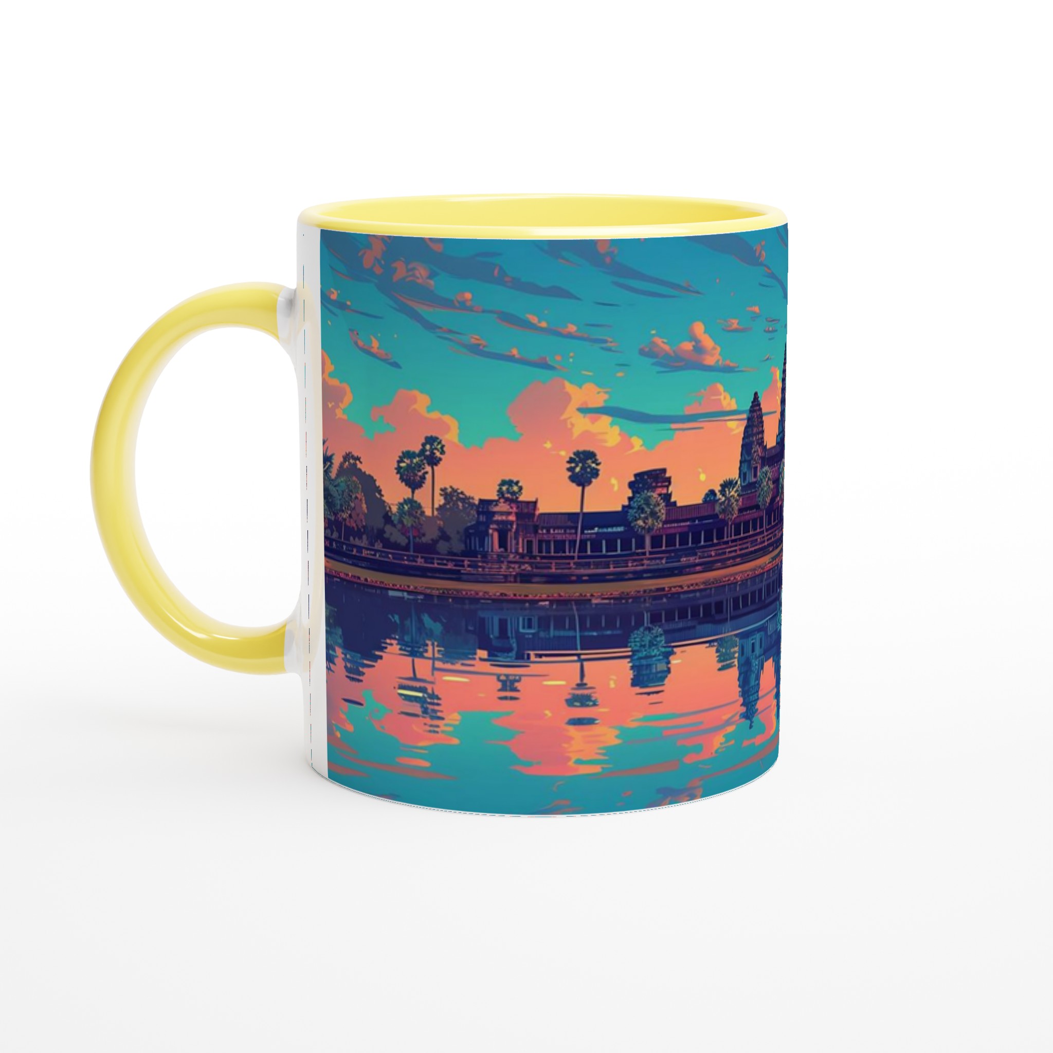 Angkor Wat Soluppgång Konstnärlig Mugg – Färgstark Keramikmugg 11oz 5 d33ada5e-7b0c-4fcb-a57d-438239548d1c