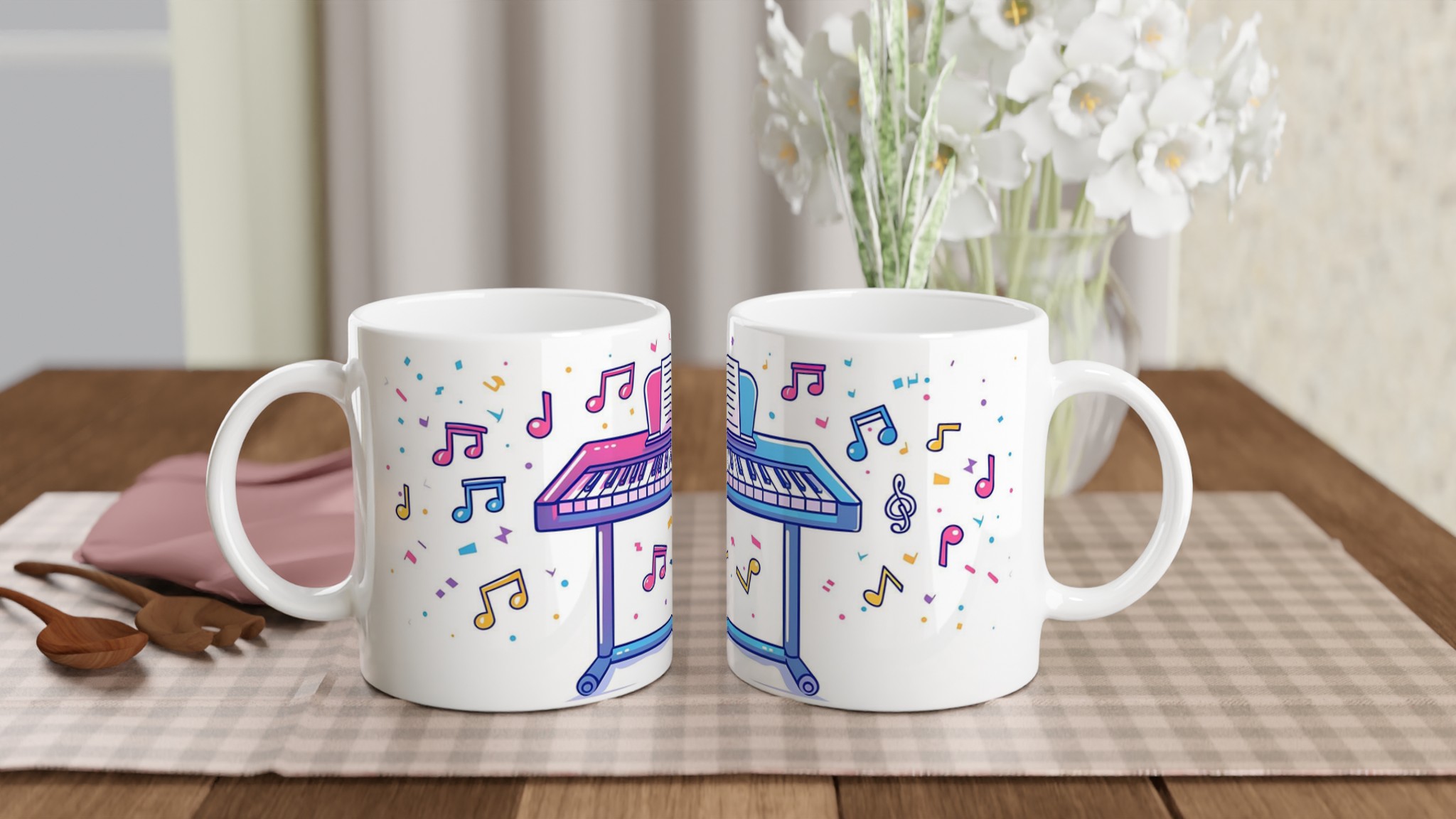 Melodiös Keramisk Mugg – Färgglad Musikdesign, 11 oz. Välj Din Favoritfärg! 10 d35933e7-619f-48ba-8693-9d5dbd6936e3
