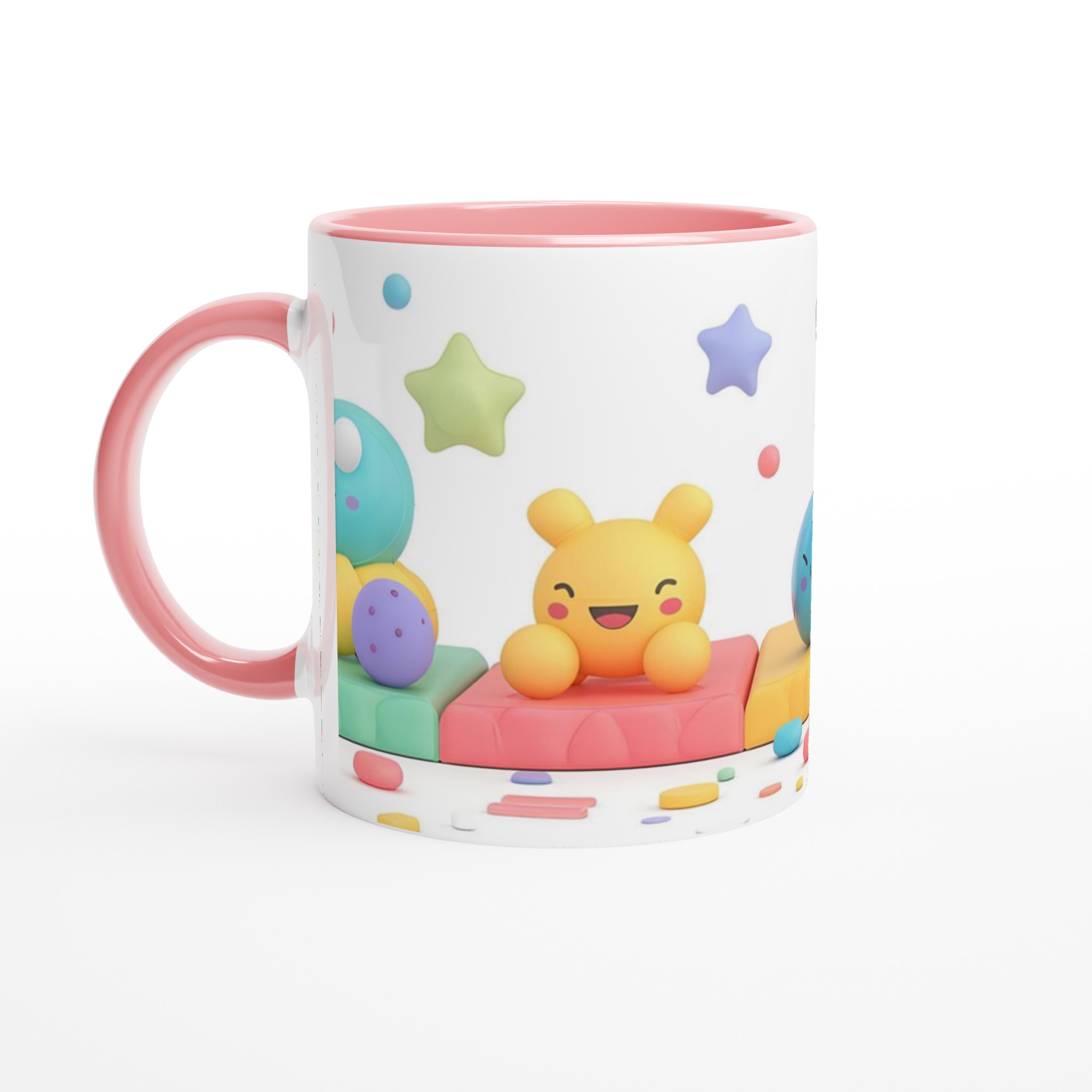 Pastell drömmar keramikmugg – Glada figurer och regnbågar i mjuk palett, 11 oz kaffemugg i flera färger 6 d360bcc6-b36a-4915-9550-4ec59faefdce
