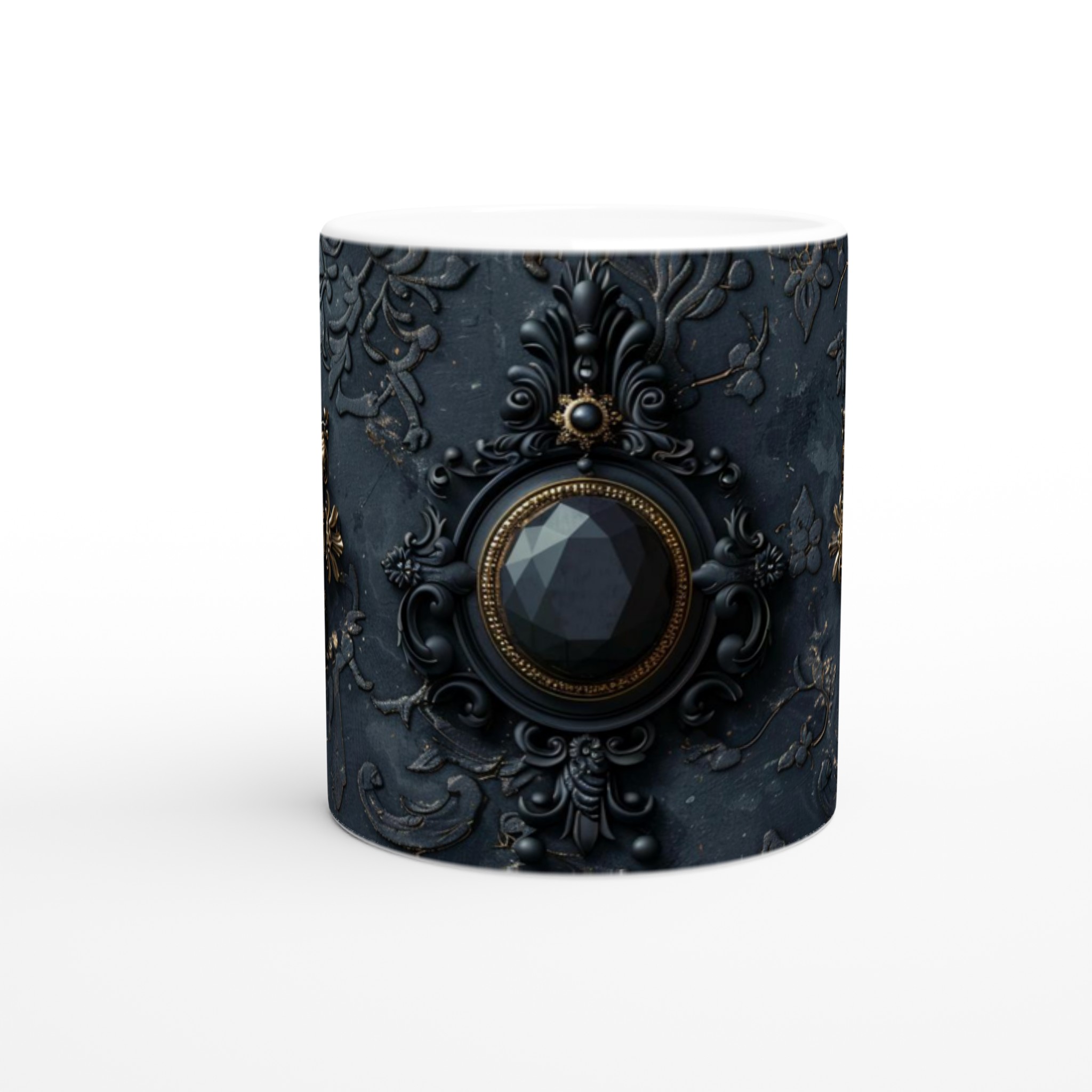 Lyxig Barockmugg i Keramik – 11oz Elegant Svart & Guld Design för Kaffe & Te 8 d38c60ea-42f2-40cb-af5f-d04449c955e0