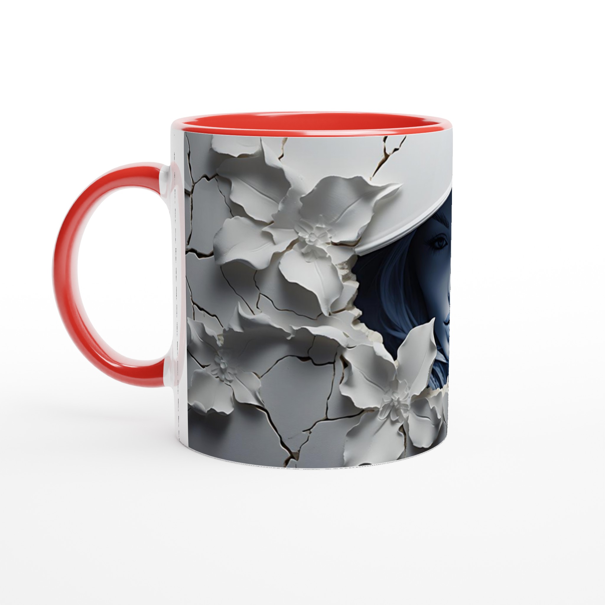 Mystisk Blomster Porträtt 11oz Keramikmugg - Välj din färg 2 d3c0a653-cc25-4b4f-8bf6-155f8a111fd9