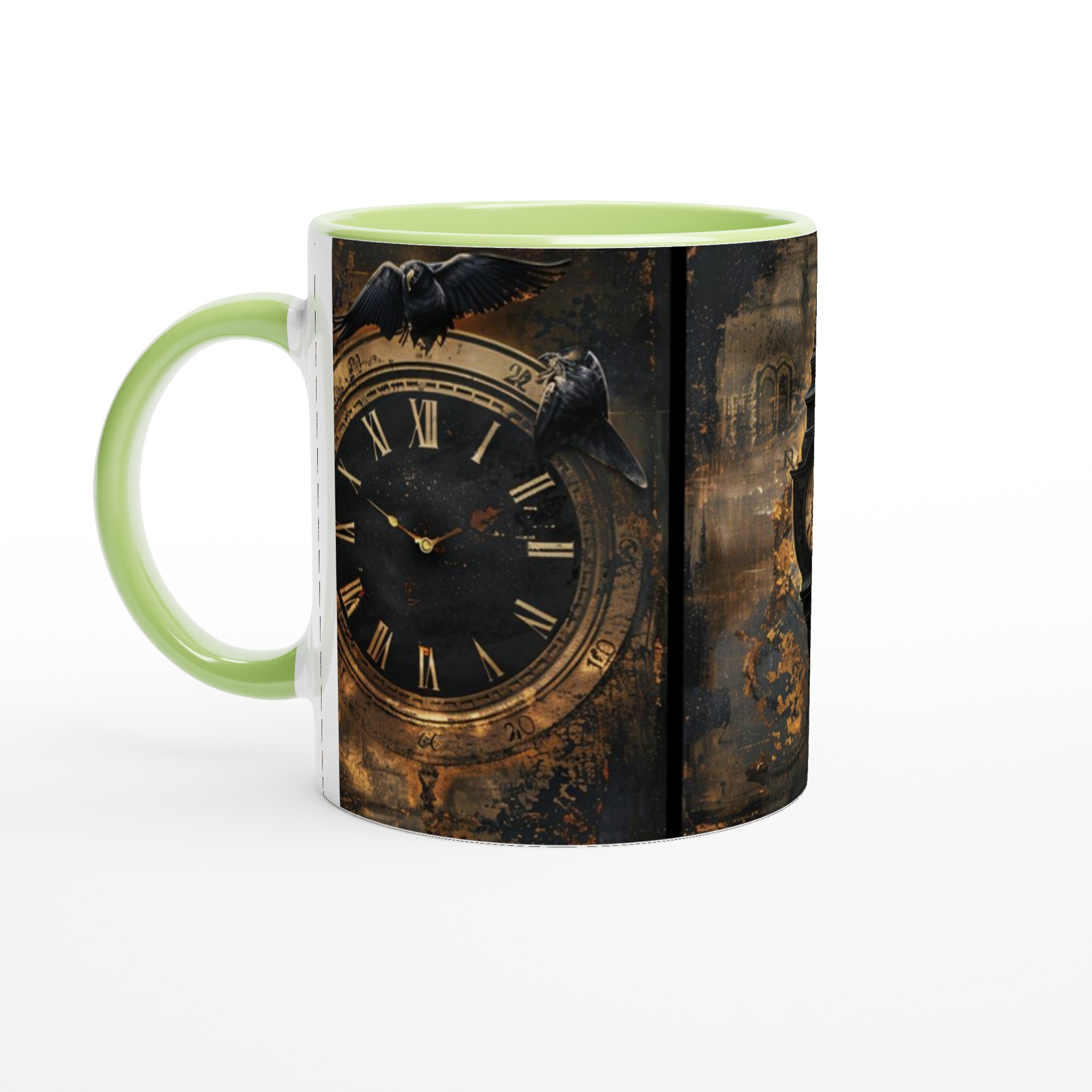 Tidlös Skönhet: 11oz Keramikmugg med Mystisk Antik Urverkdesign 3 d3ce4497-4321-4a84-886f-fe2e0de353bc