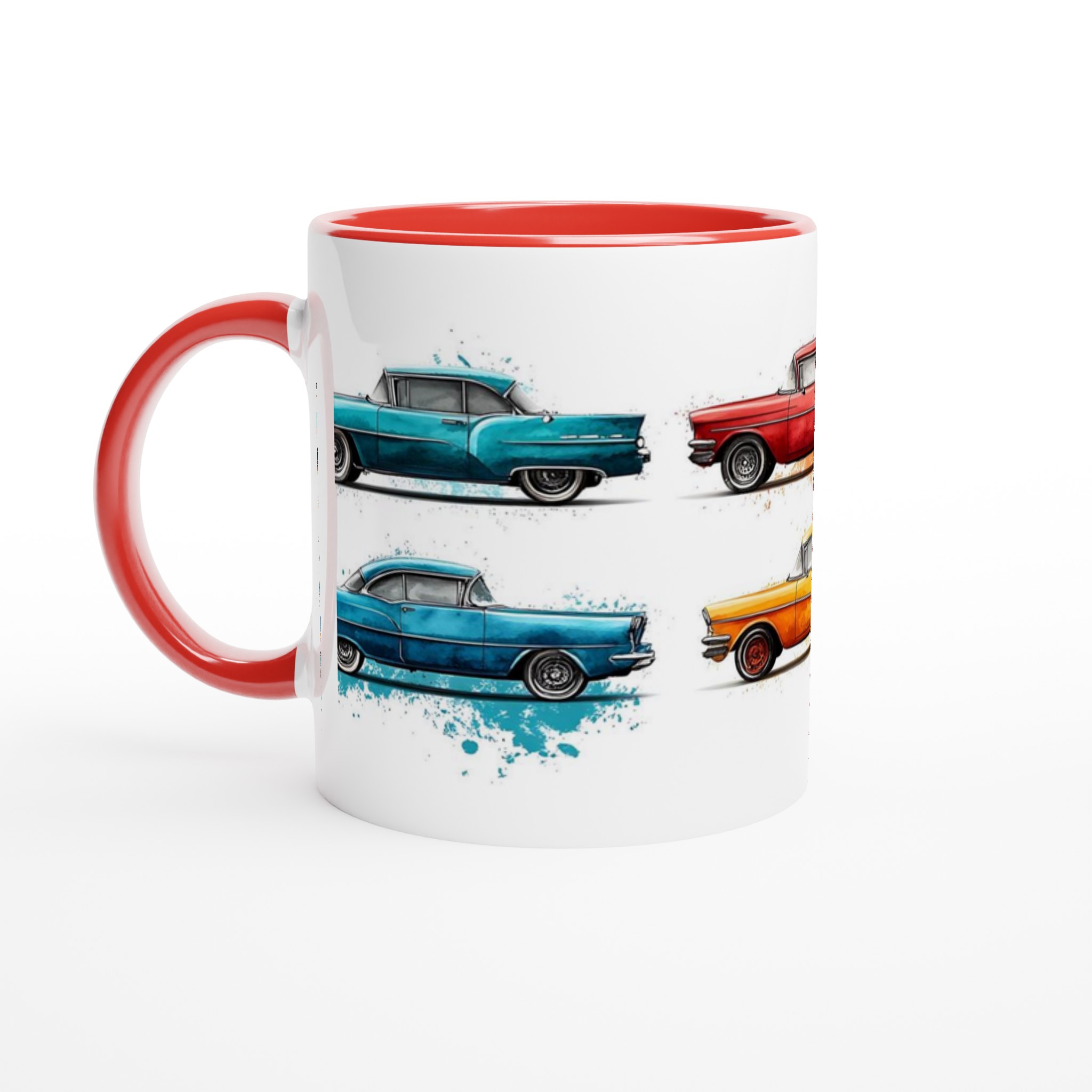 Klassiska Bilar Akvarell 11oz Keramikmugg – Välj bland 7 Livfulla Färger för Din Favorit Retrobil 5 d4396474-3e07-49fd-b392-540df157adf5