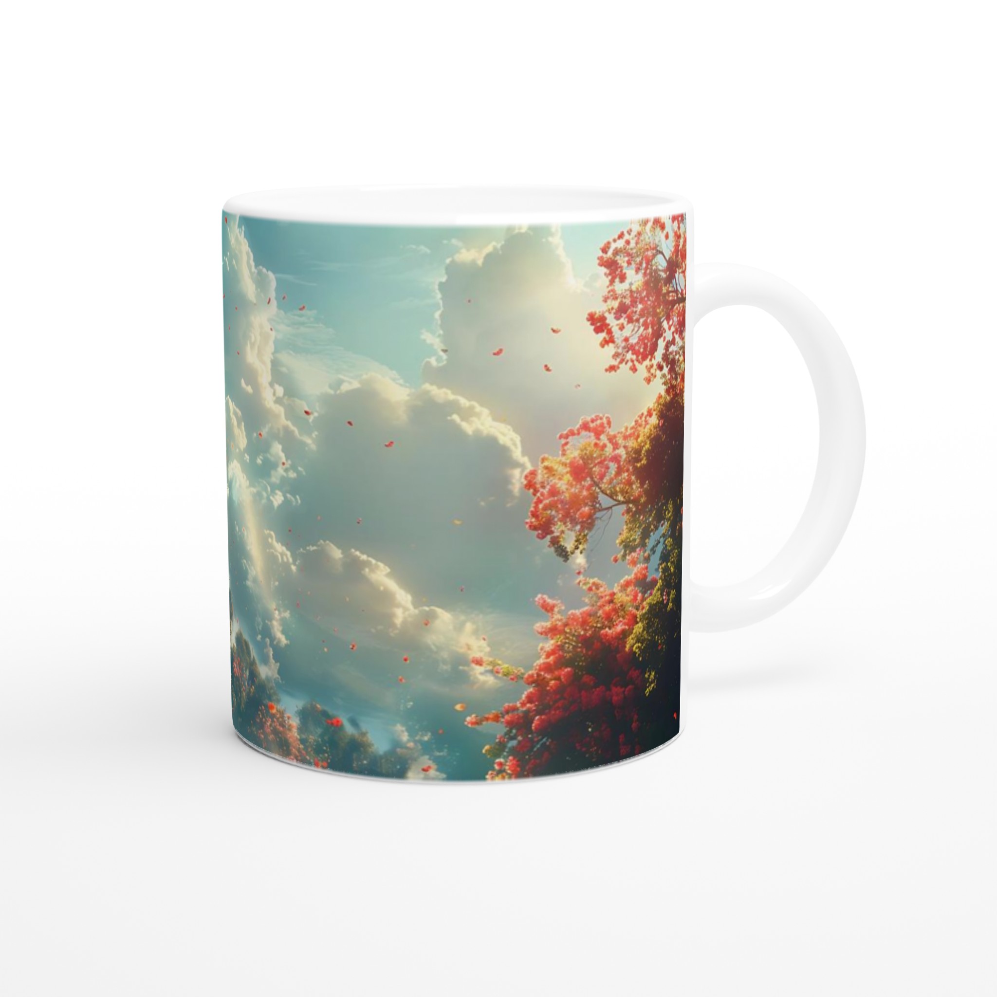 Magisk Blomstertorn Keramisk Mugg - 11oz Kaffemugg i ditt val av färger 9 d4514418-1125-48a7-857a-ad25c60b0f25