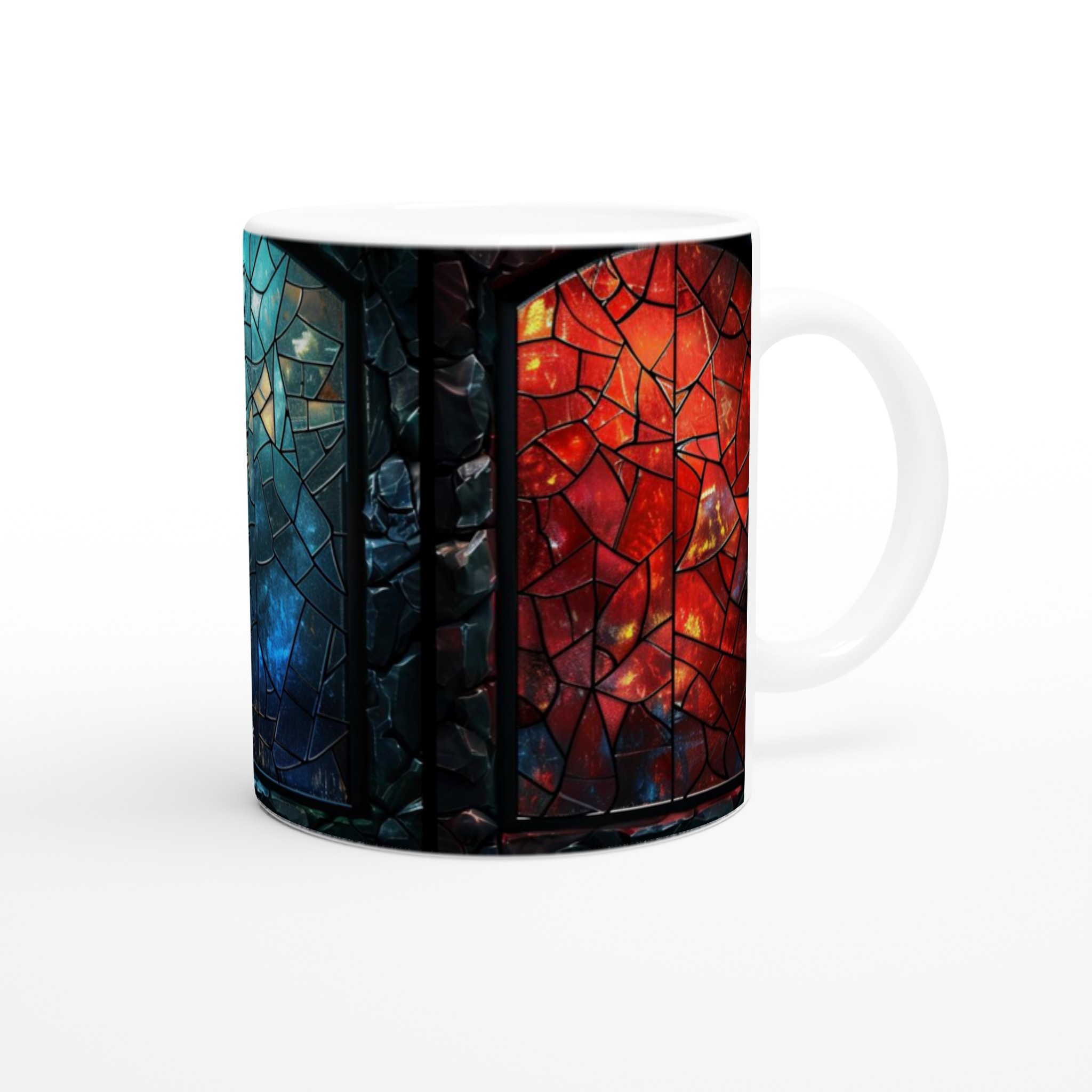11oz Premium Keramisk Mugg med Väljbar Färgglad Glasdesign – Vit, Gul, Rosa och Fler 9 d465807e-10bb-4795-83a9-e825ef94737d