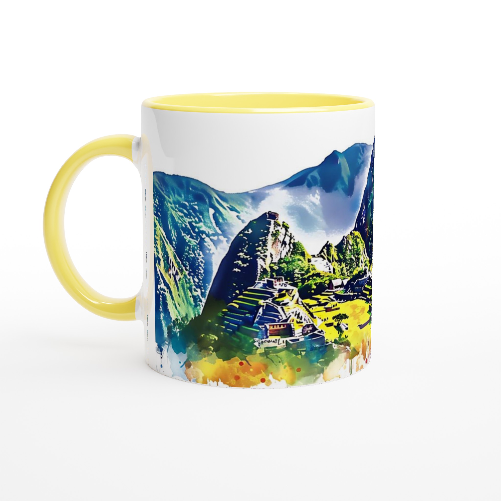 Machu Picchu Akvarell Mugg – Färgsprakande Reseupplevelse i Keramik, Välj Din Favoritfärg! 5 d47ef68b-2b9b-4bb7-b865-ae54d53ba0bb