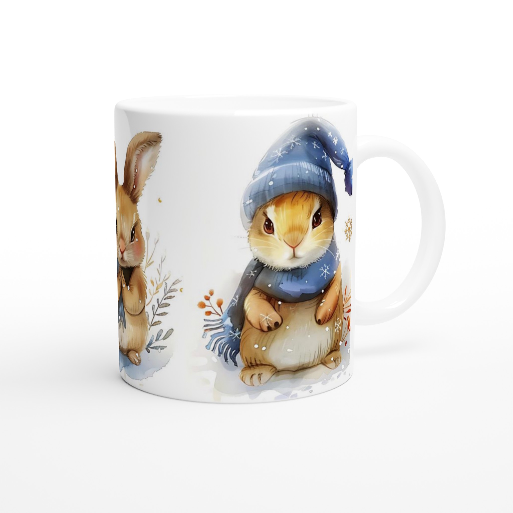 Mysiga Vinterkaniner 11oz Keramisk Mugg – Välj bland 7 Livfulla Färger för Din Favoritdesign! 9 d4b81666-2055-4330-a785-3d85c2310250