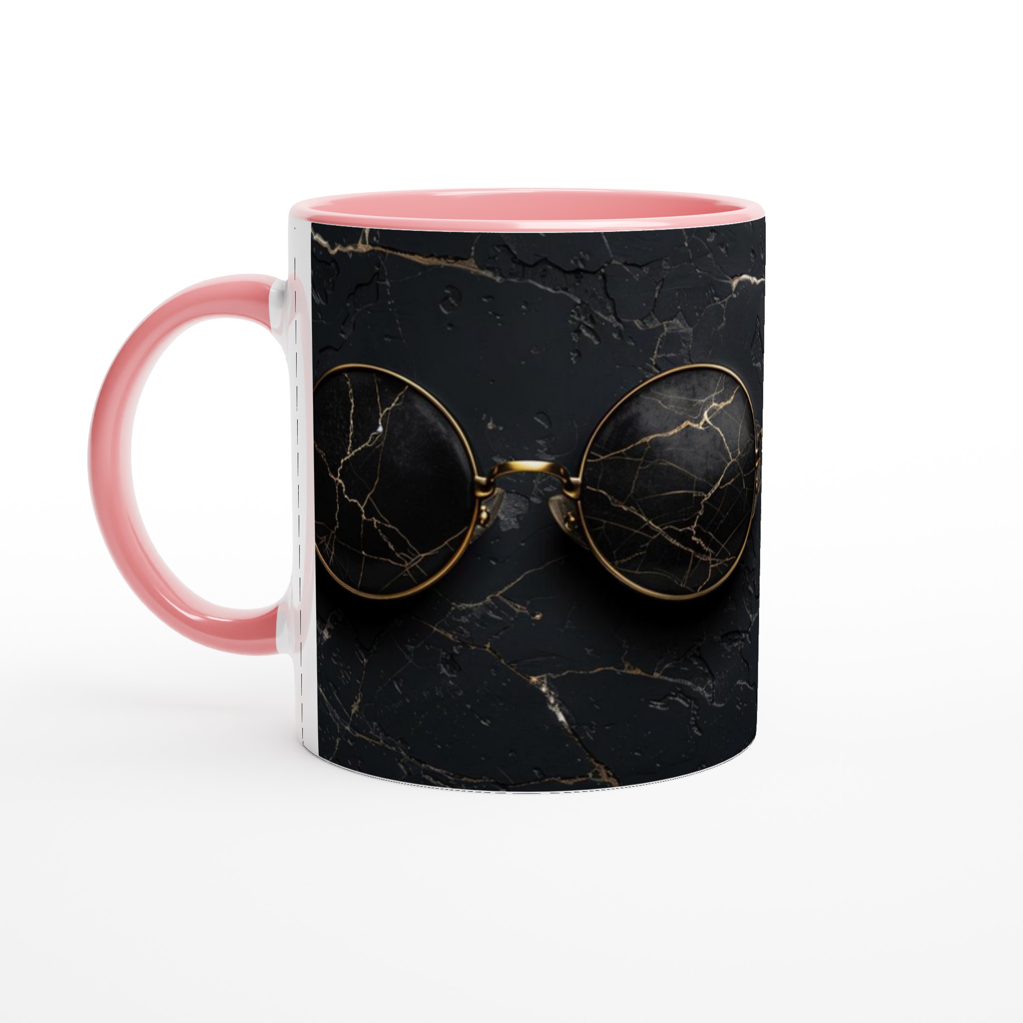 Vit 11oz keramisk mugg med elegant svart och guldmarmor - välj din favoritfärg 6 d4cfef86-2937-4b2c-a6bf-73f481fff2cd
