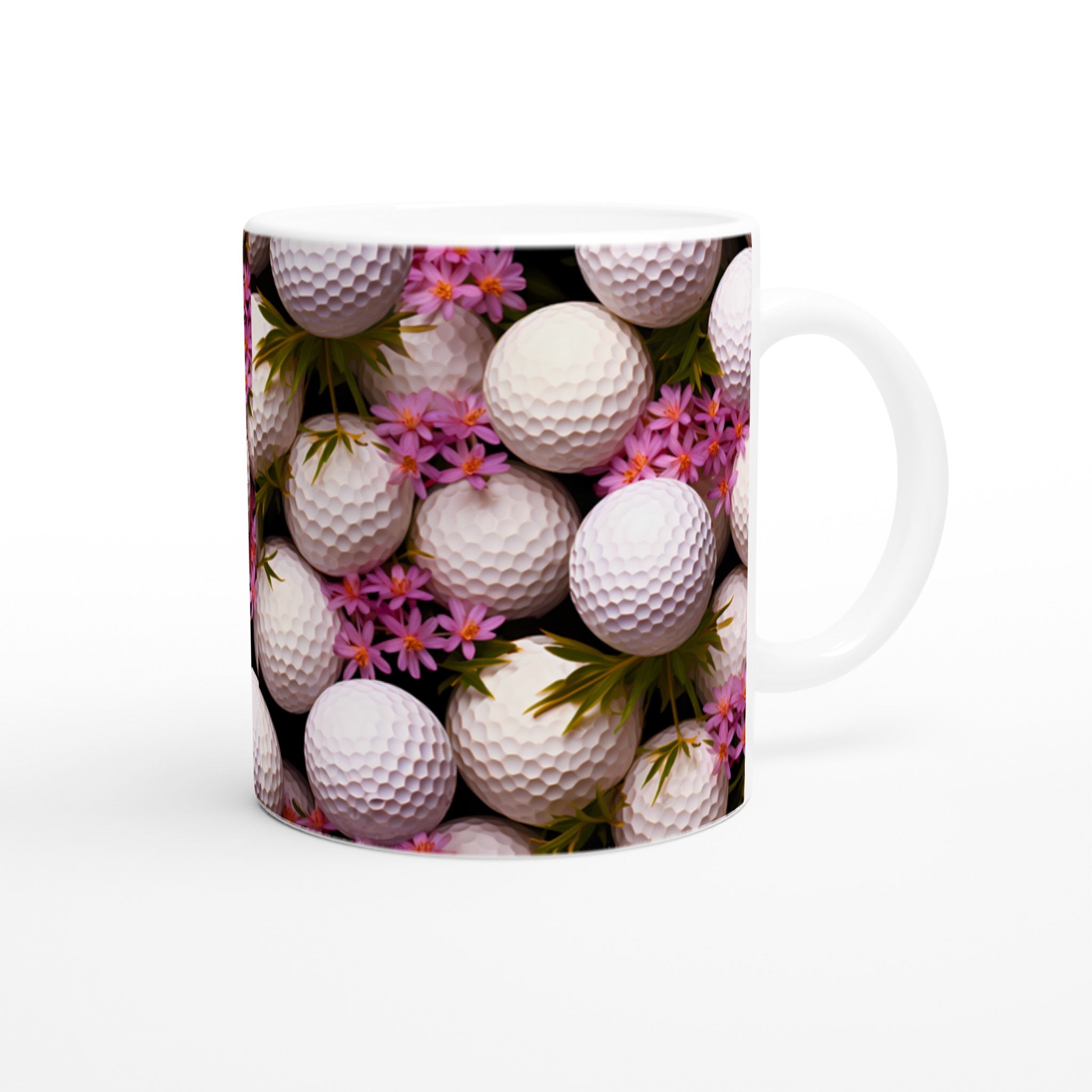 Golfbollar & Blommor 11oz Keramikmugg – Perfekt för Golffantasten, Välj bland 7 Färger! 9 d4edf436-2993-40ed-845f-70fc139f7d37