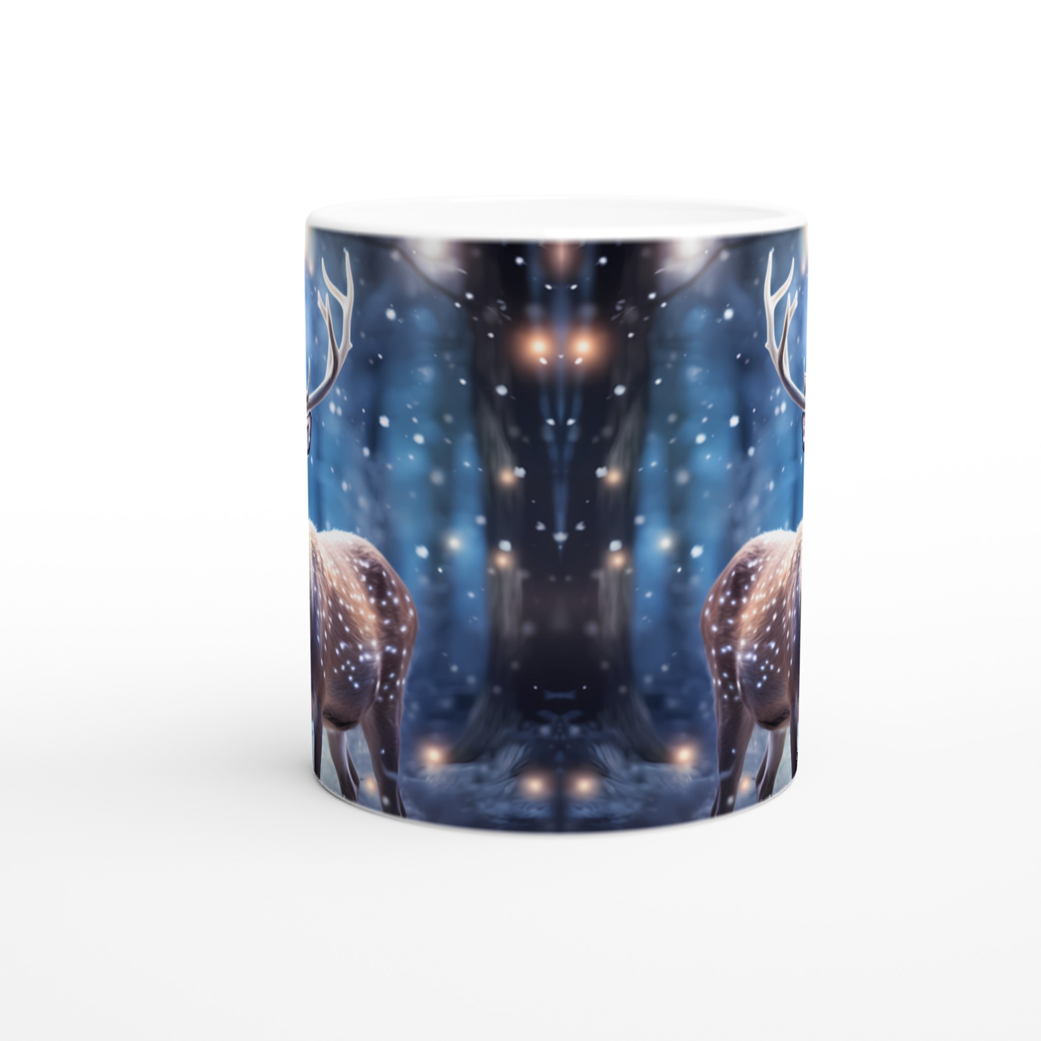 Magisk Vinterhjort 11oz Keramisk Mugg – Drick ditt kaffe i en förtrollad skog 8 d5254c11-8871-4452-9234-398bdf9c46f3