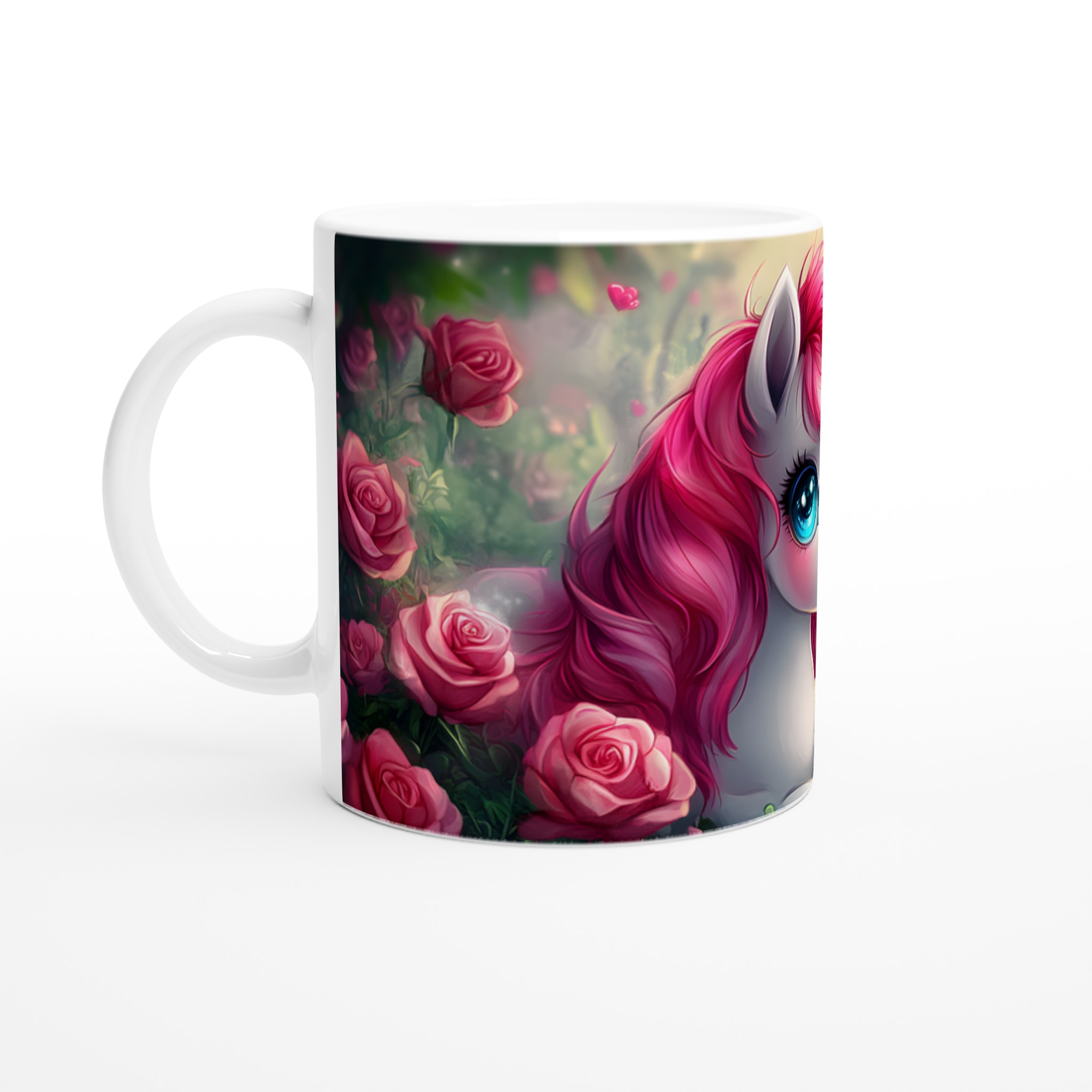 Magisk Enhörningsmugg - En dröm i rosa bland rosor - Välj din färg! 1 d5675dde-1331-4d42-83d3-07326ad6e030