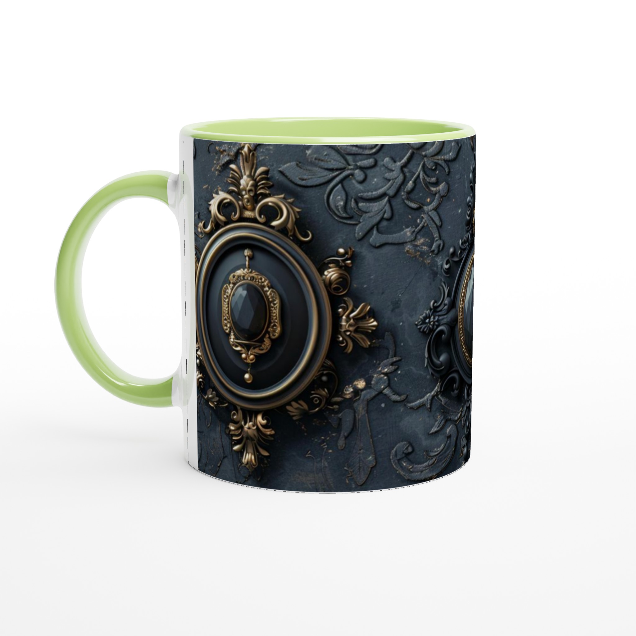 Lyxig Barockmugg i Keramik – 11oz Elegant Svart & Guld Design för Kaffe & Te 3 d61c2c0b-9b9d-40de-9c0b-0cfacd54aa56