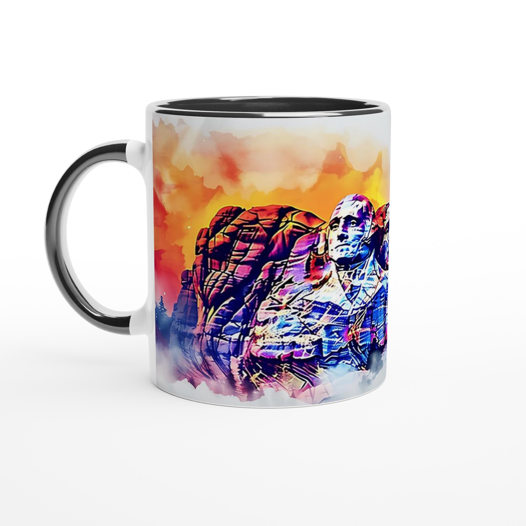 Mount Rushmore Pop Art Mugg – Livfull Design, Välj Din Favoritfärg! 7 d698a3fc-ab33-4f35-bcf0-6f204f9268fd