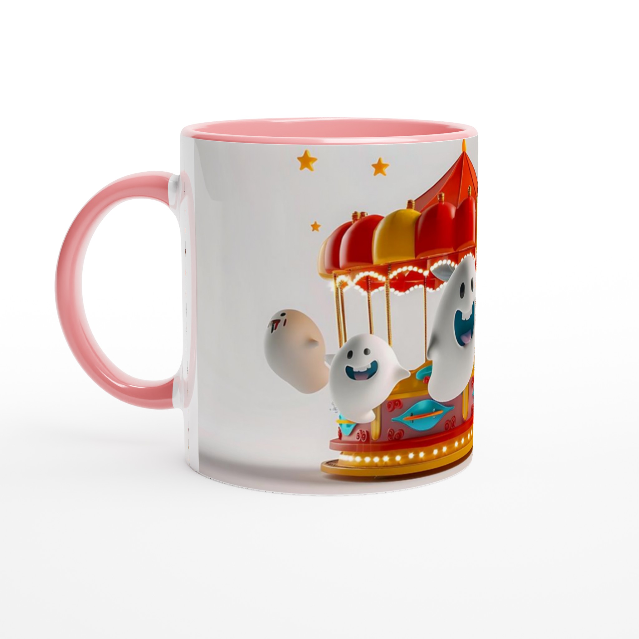 Munter Karusell med Spöken 11oz Keramisk Mugg – Färgglad Design för Glada Stunder 7 d6ce56ab-853d-4272-859d-76d8045a757a