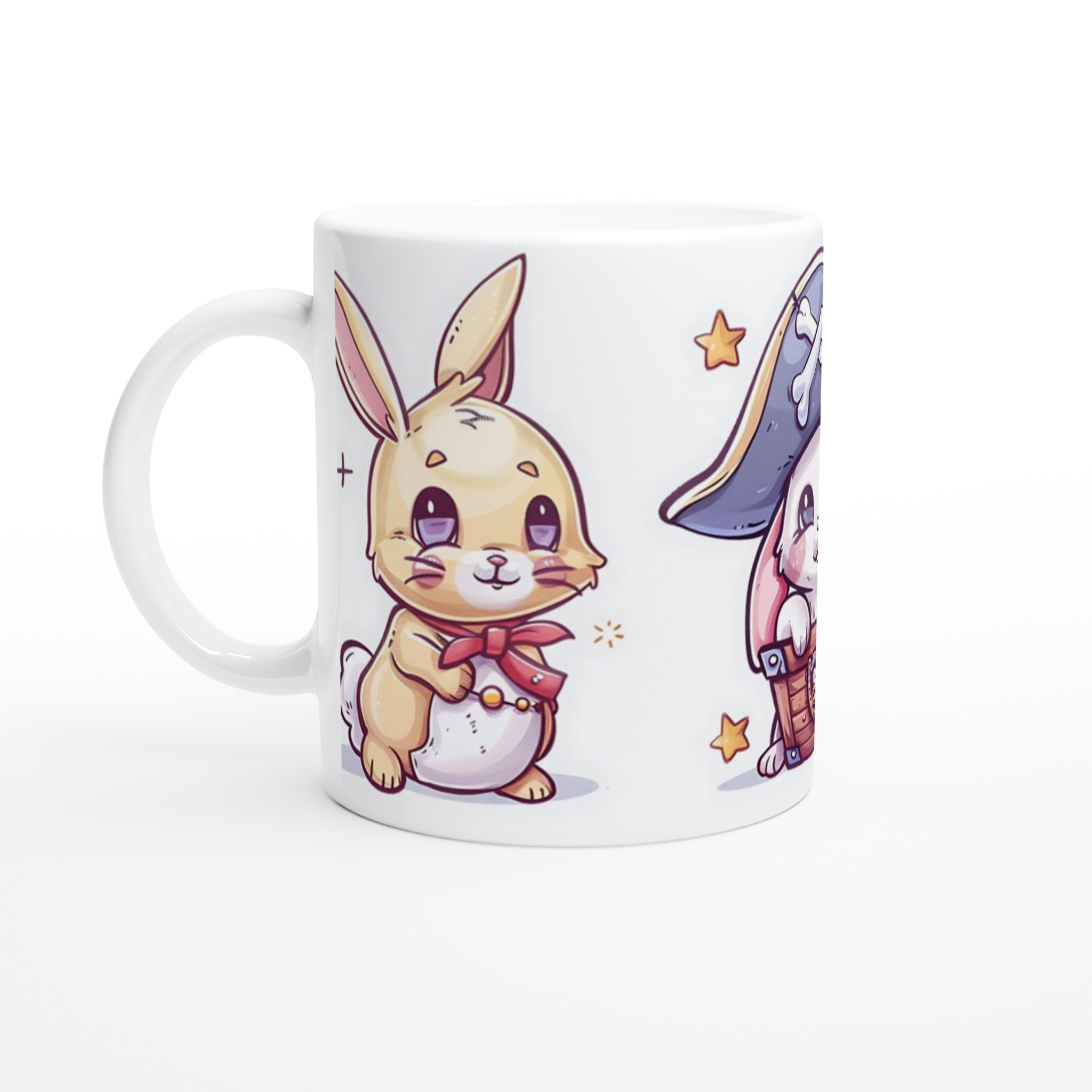 Pirate Bunnies 11oz Keramisk Mugg – Söta Motiv för Äventyrare i Olika Färger 1 d70d2243-f182-4489-83f1-c13635628b8e