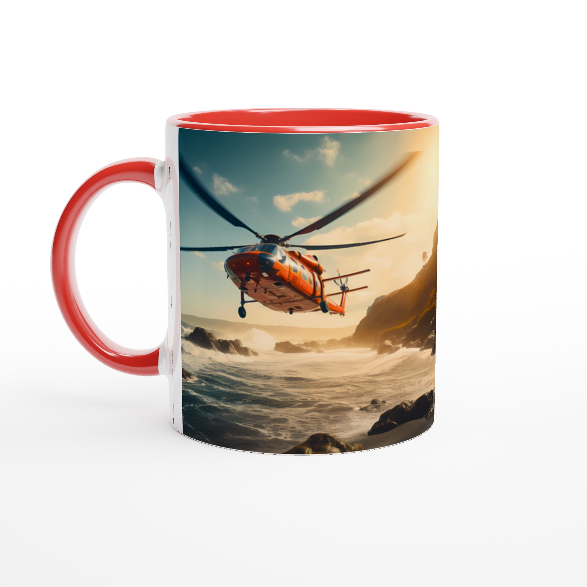 Dual Rescue Helicopters at Sunset – Ocean Horizon 11oz Keramisk Mugg i Valfri Färg 2 d7252dfd-1730-4f2f-a231-dfc4b57cc214