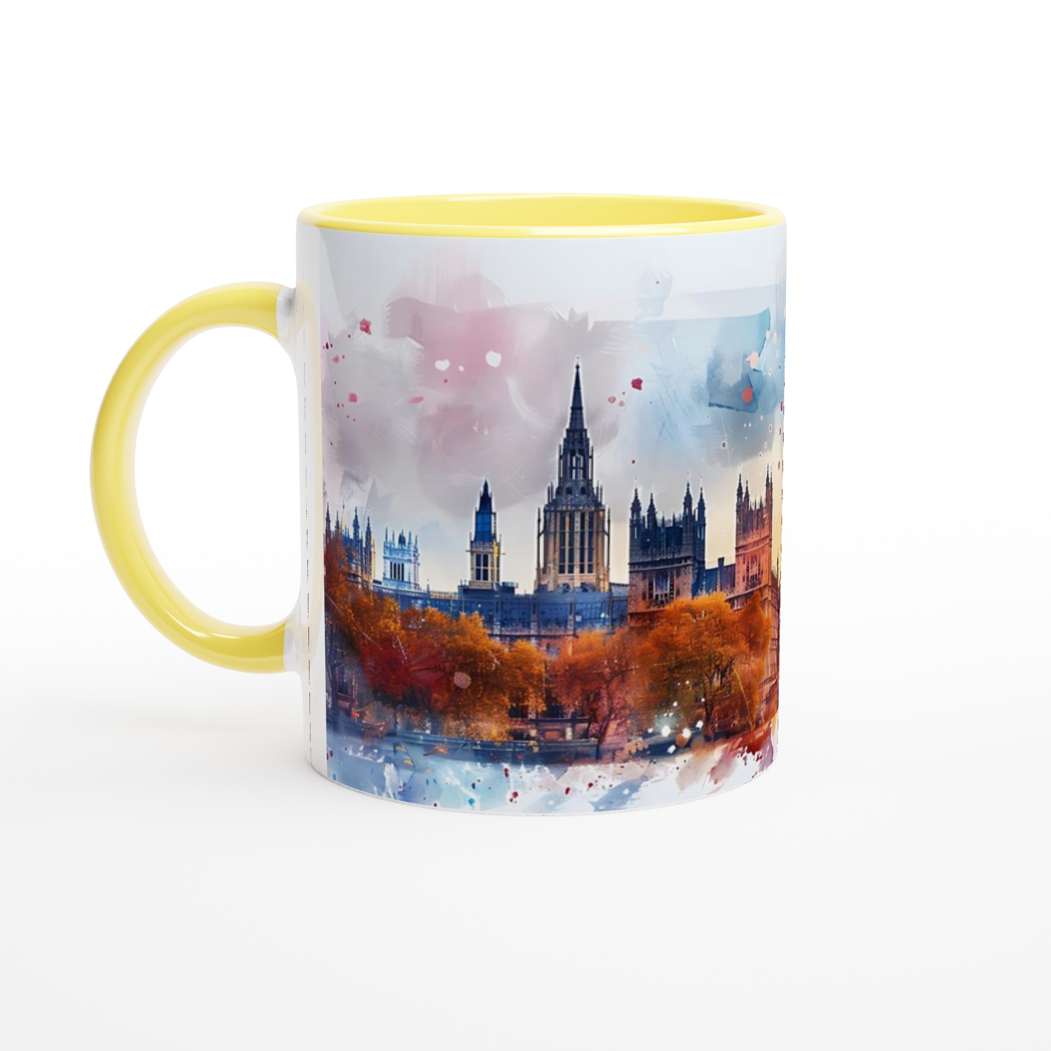 London Watercolor Skyline Mugg – Konstnärlig Silhuett i Klara Färger, 11oz Keramikmugg 5 d75d5ea6-d9e9-44cf-aa33-f9aa092ef5ae