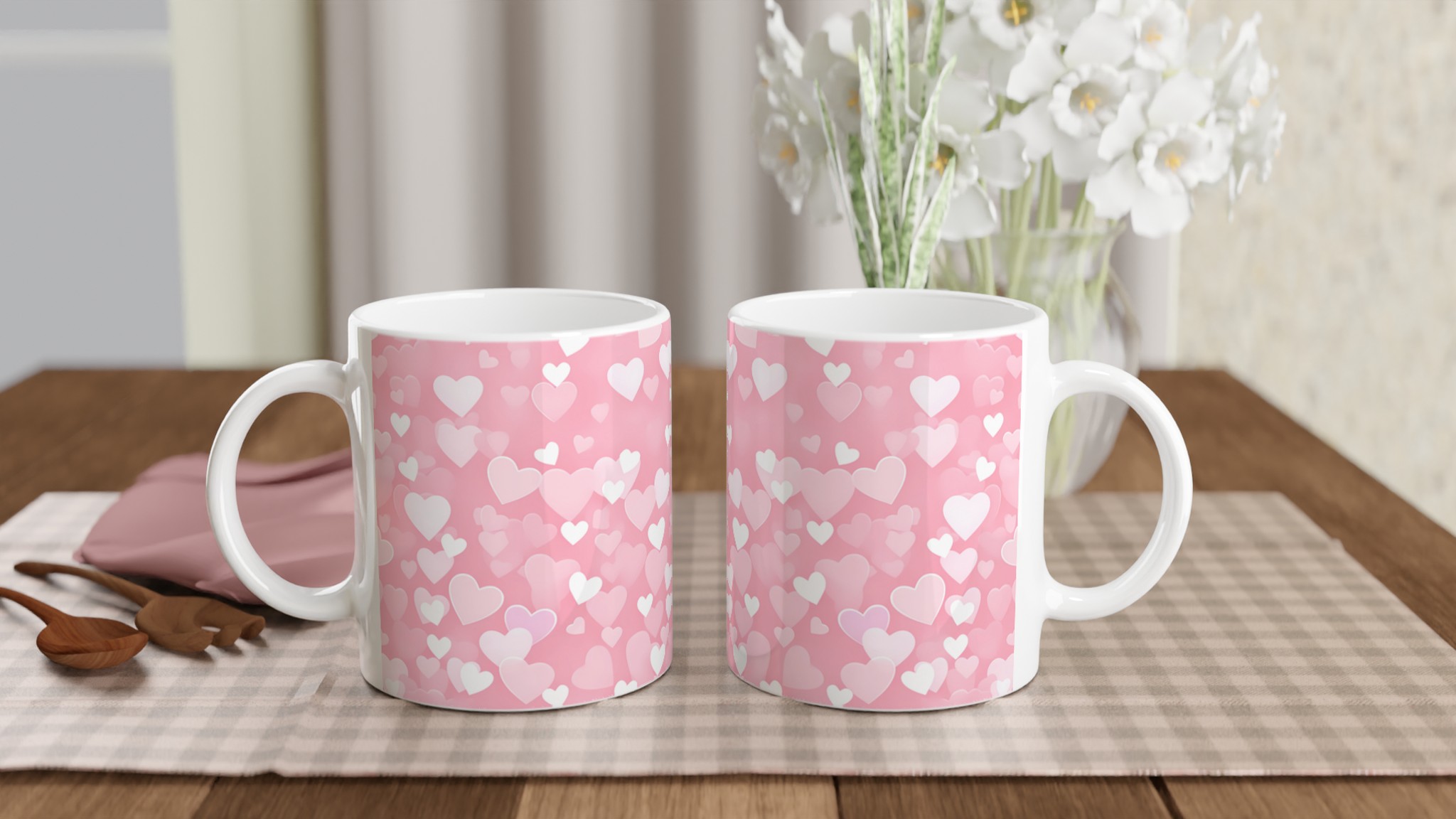 Rosa Kärlekshjärta Mugg - Romantisk Keramisk Mugg för Kaffe & Te i Flera Färger 10 d75effc6-a90c-48a6-976e-797e214a5076