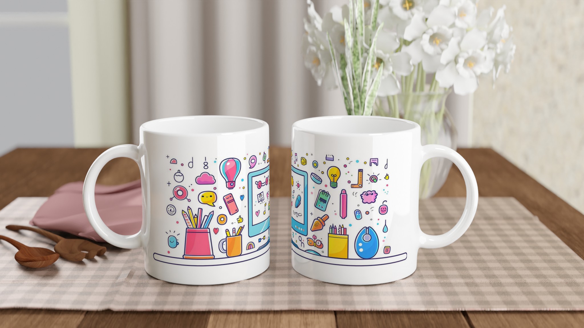 Kreativ Arbetsplats Mugg: Din Inspirationskälla i 7 Lekfulla Färger – 11oz Keramikmugg 10 d760f784-0527-45cf-865e-8e571cc5f4d6