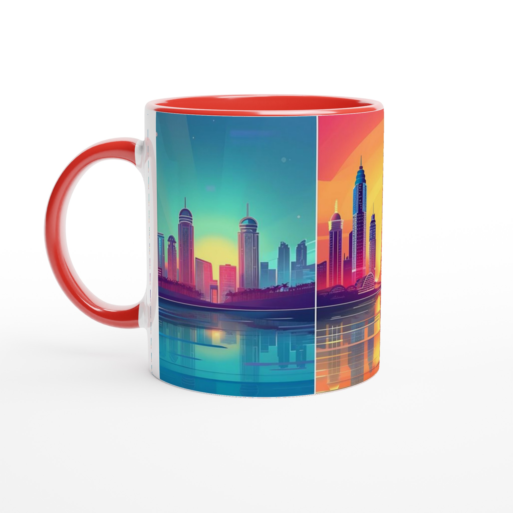 Neon Dubai Skyline Mugg - Levande Stadsmotiv för Kaffeälskaren i Valfri Färg 2 d768cdba-9532-47e5-8431-904af25fe9e0