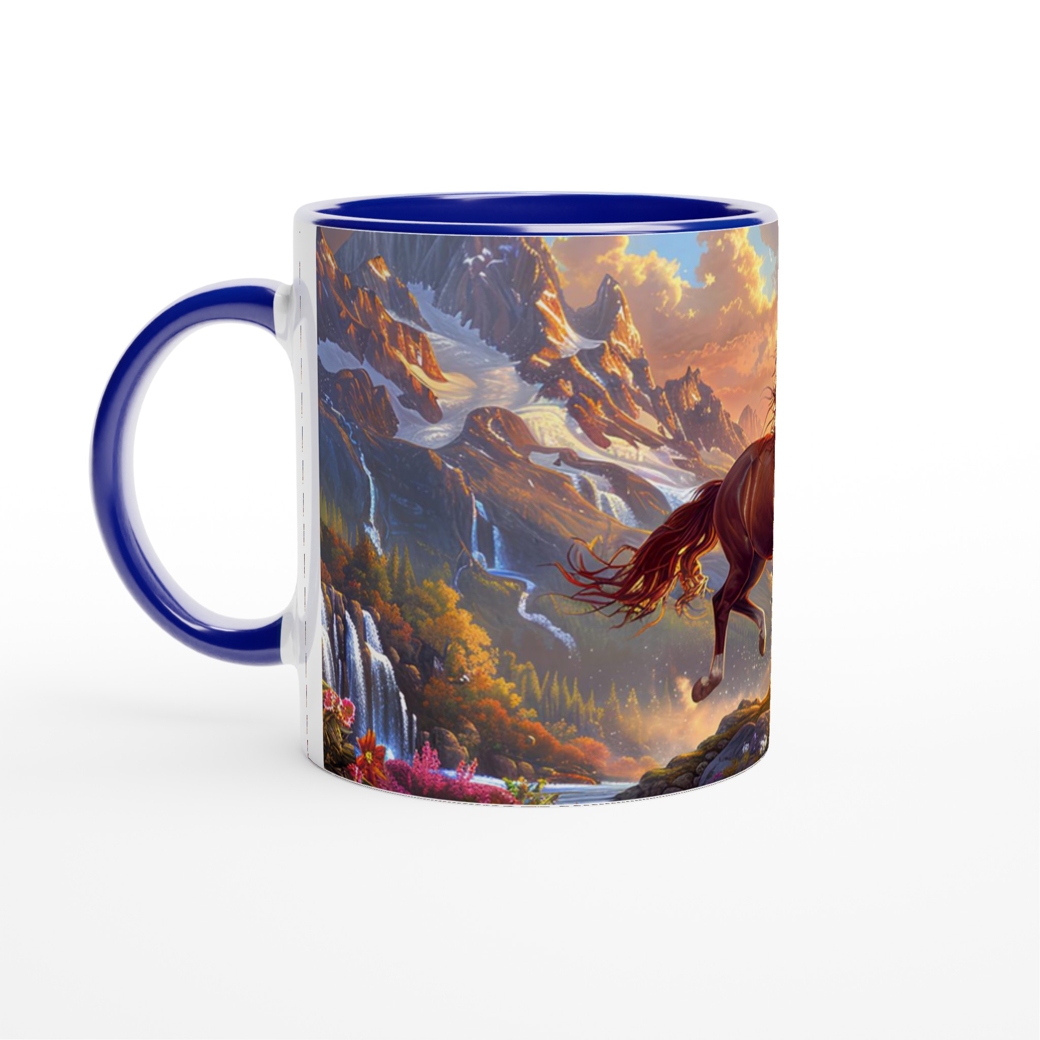 Magical Mountain Horse Mugg – Fånga Vildmarkens Frihet & Värme i Din Hand, Välj Din Färg! 4 d7a1d279-00d0-4403-9679-617420953fa3