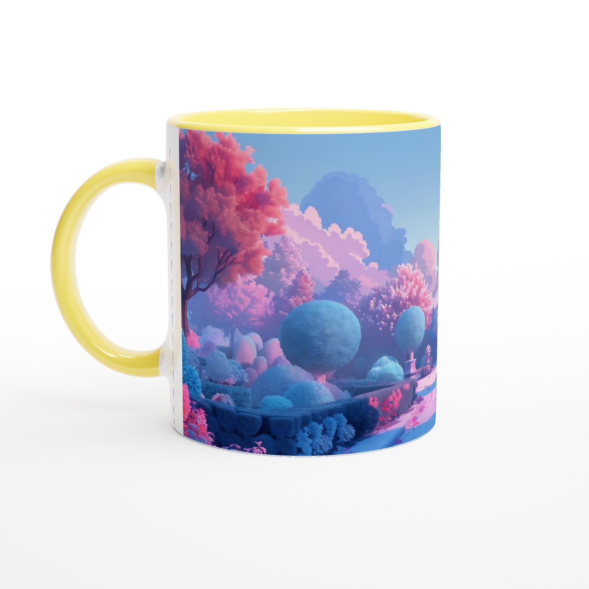 Magisk Trädgård Kaffemugg – Förtrollande Rosa & Blå Dröm i Keramik 5 d7ab7bca-1083-4b98-8371-f147853a43f9