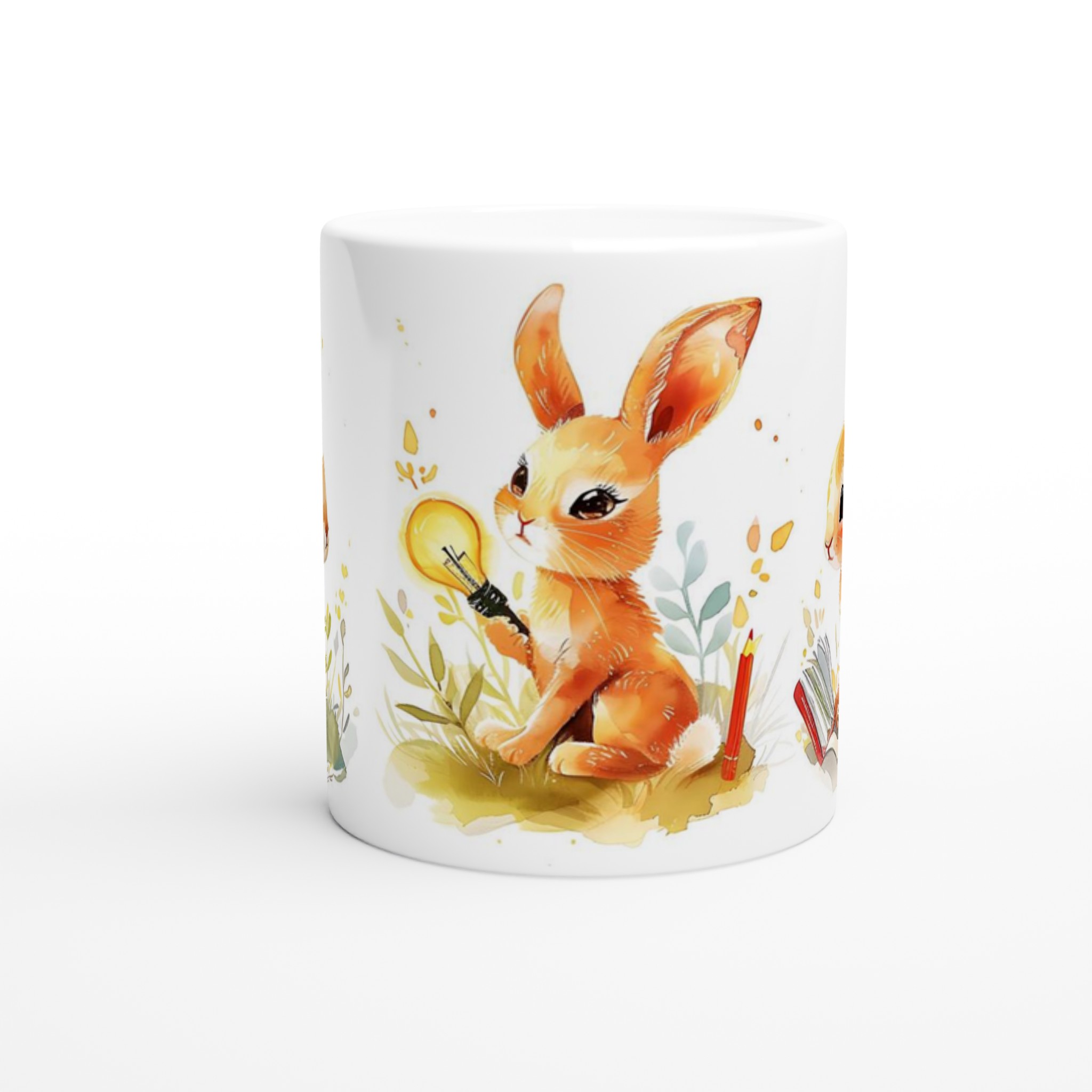 Söta kaniner akvarell 11oz keramikmugg – personlig present i flera färger 8 d7c22877-19ba-4e3c-abfa-cdcecea21440