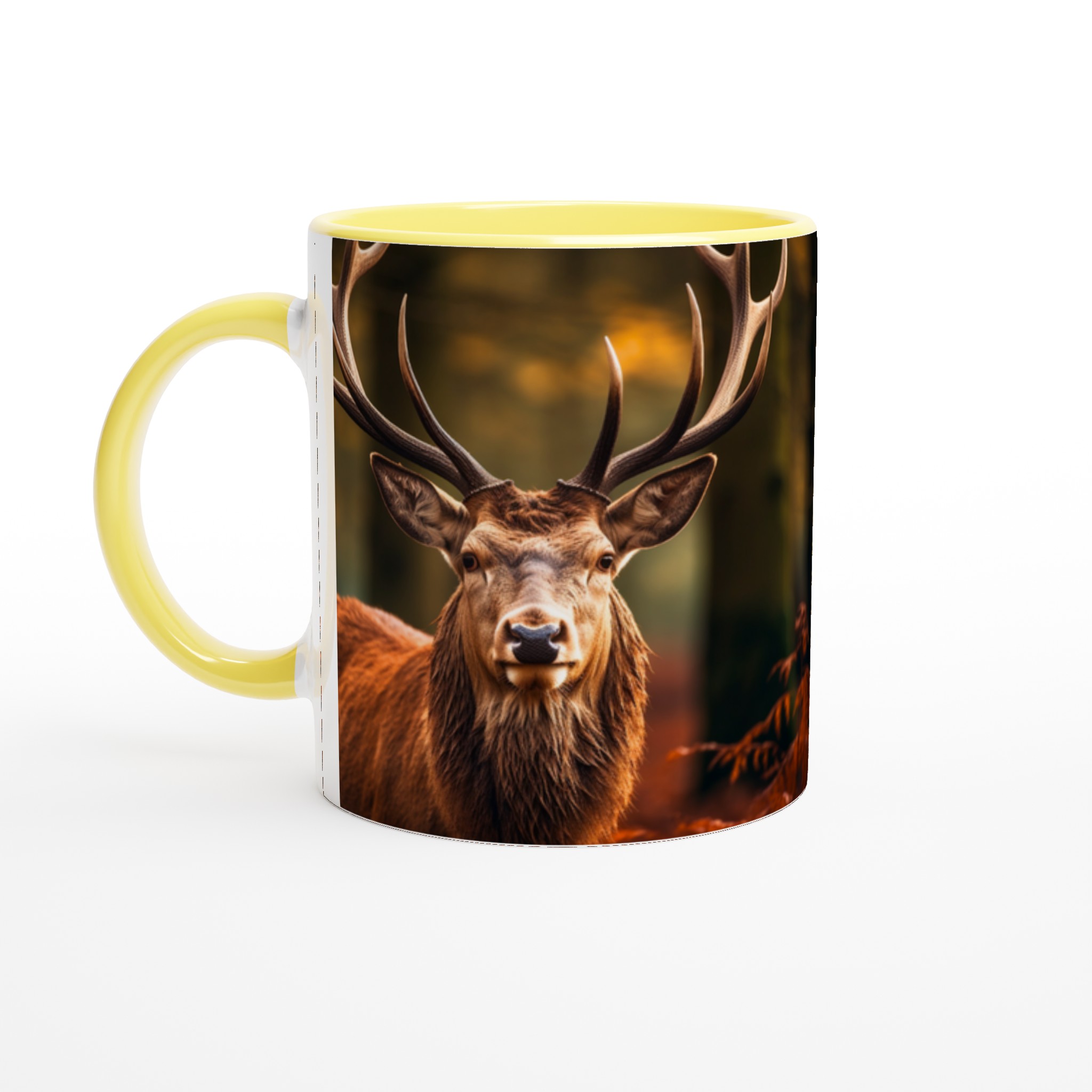 Majestätisk Kronhjort 11oz Keramisk Mugg – Rustik Skönhet för Din Kaffestund 5 d7edfe27-340e-4461-95ed-182b922a4c19