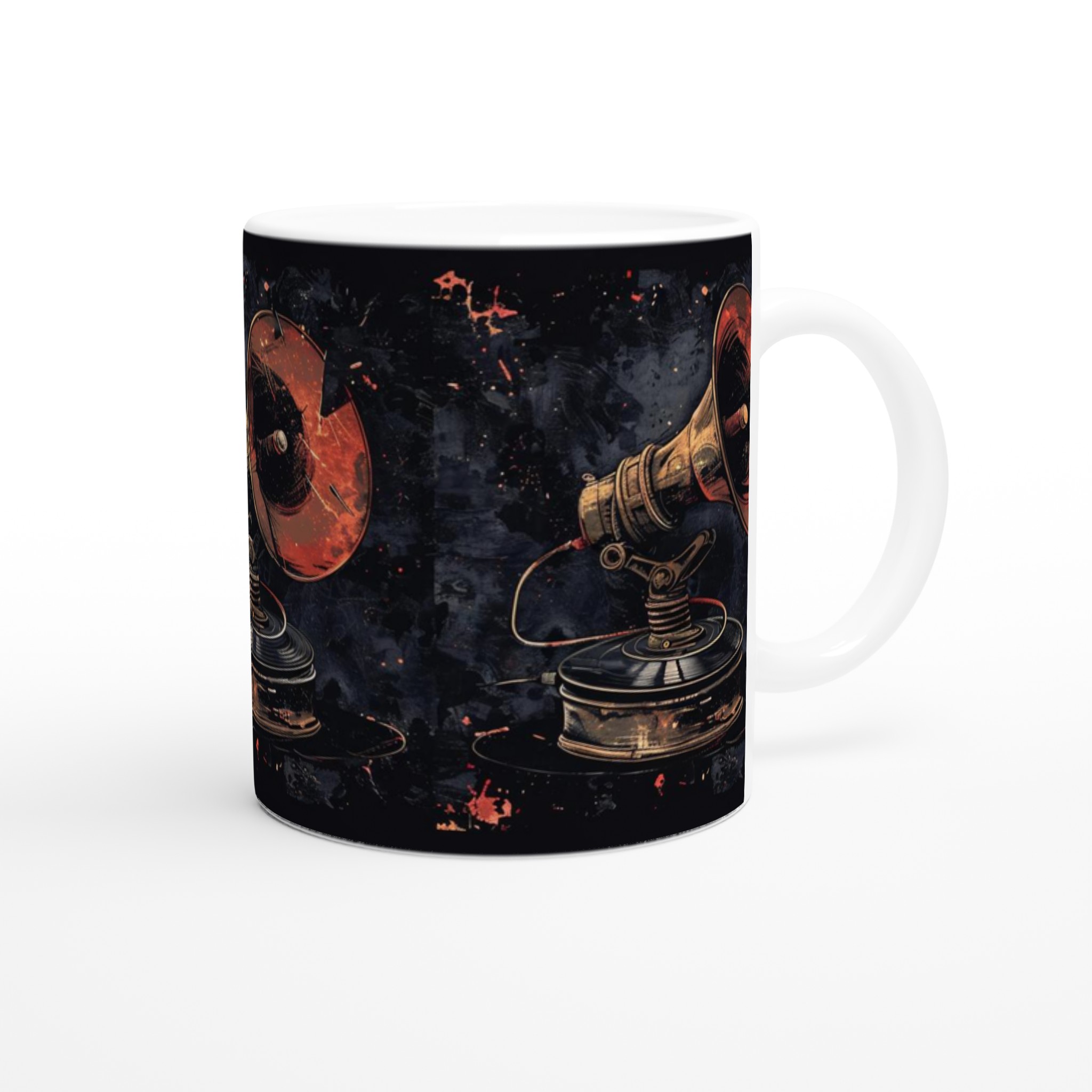 Retro Grammofon Keramisk Mugg – Unik Grunge Art Design, Välj Din Färg! 9 d8c0d924-04e8-47ed-aa95-f0e6e133309e