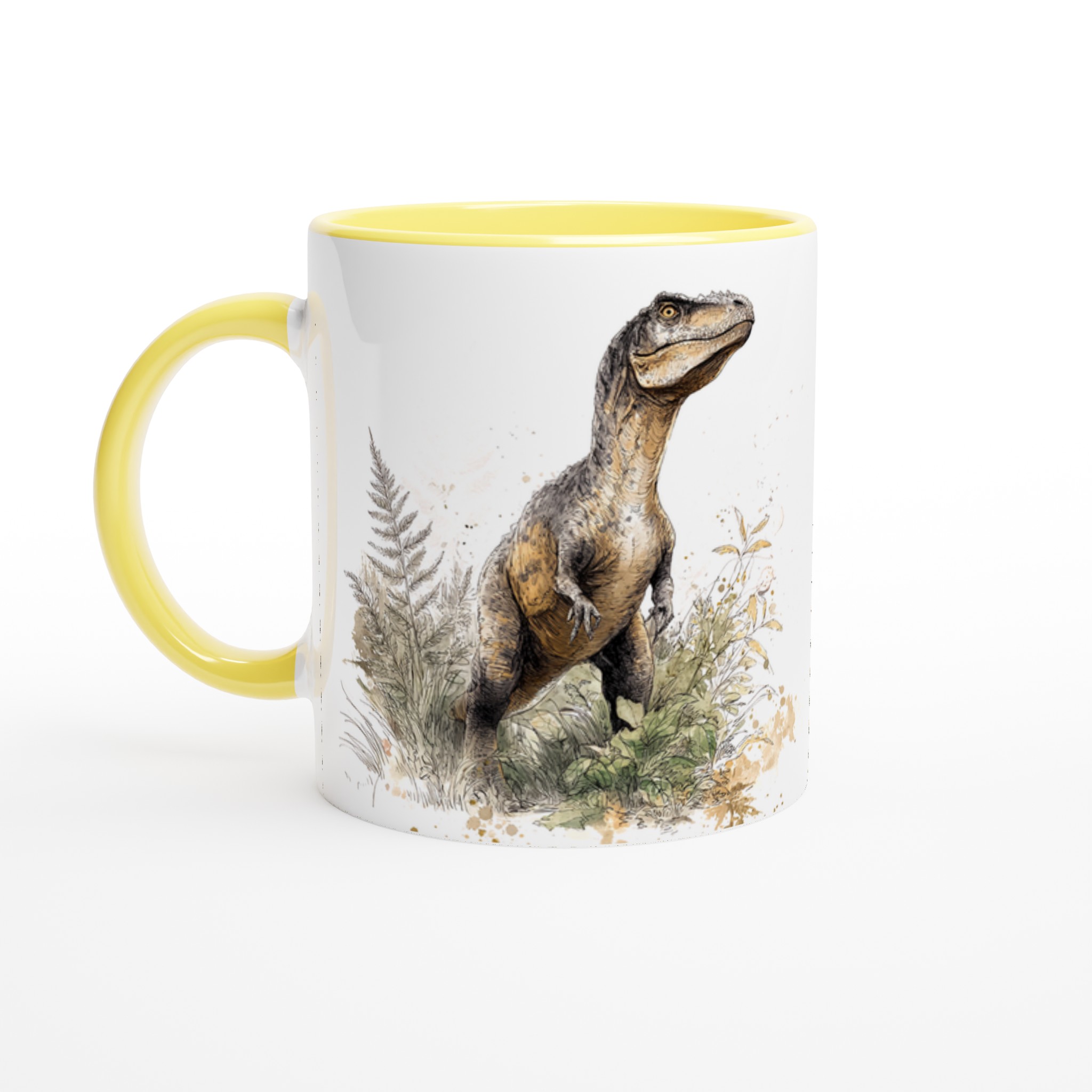 Dinosaurier i Vattenfärg 11oz Keramisk Mugg – Välj bland 7 Färgstarka Alternativ! 5 d8ccba6a-d262-47a5-8a72-c7d57f074df4