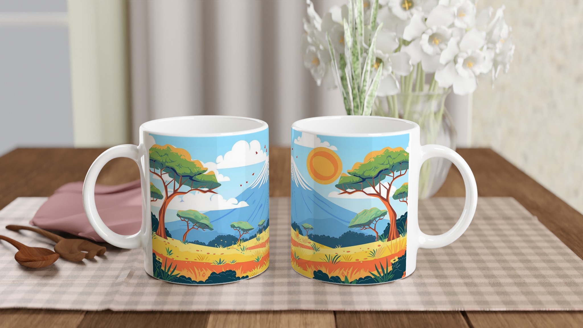 Mt. Fuji Solnedgång Keramisk Mugg – Konstfull Design i Flera Färger 10 d8dddff9-8b8b-4f89-bf18-a39233414fe1
