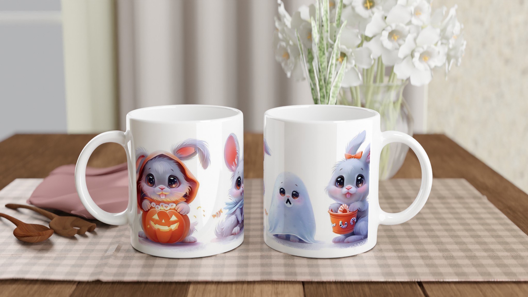 Söta Halloween Kaniner Keramikmugg – Perfekt för Bus eller Godis! 10 d8fc8789-bf40-4b9a-9f37-391ed94b213b