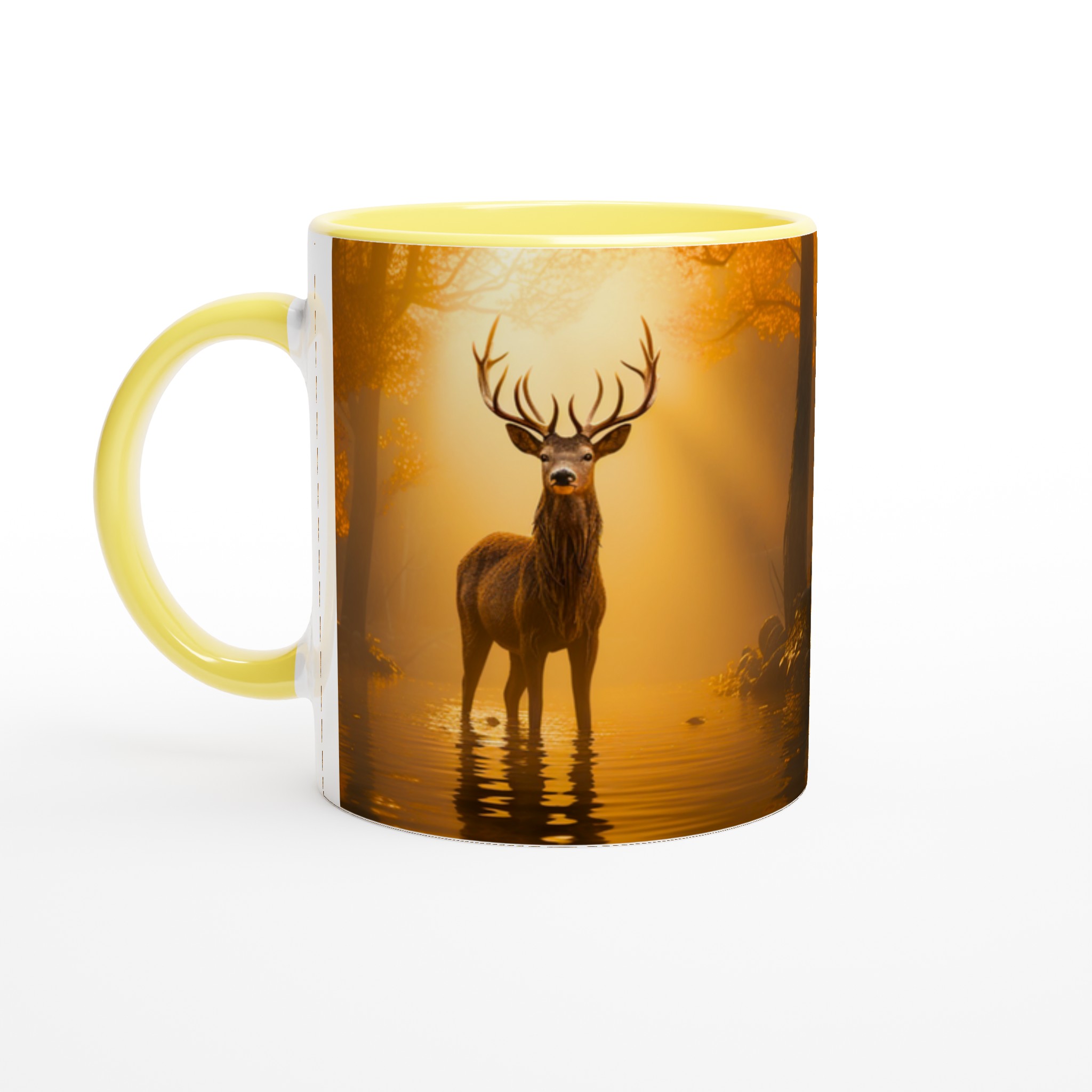 Majestätisk Älg i Morgondimma - Premium Keramikmugg i ditt Val av Färg 5 d9302704-0ff2-44e0-8bf2-d61170da3bba