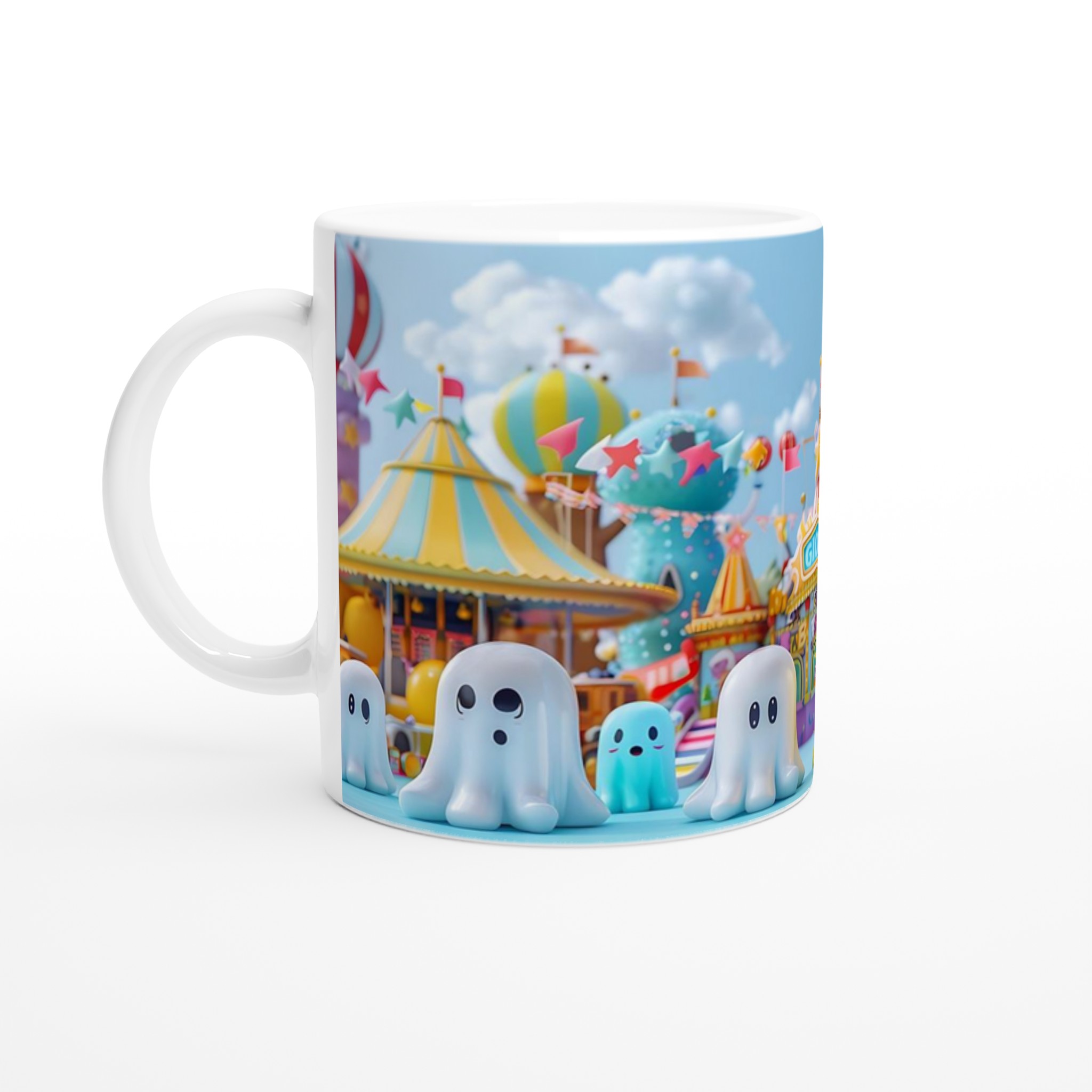 Söt spökfest 11oz keramisk mugg – Välj din färg för lekfulla kaffestunder! 1 d9395292-fc15-4c68-8951-1cea3f0171ec