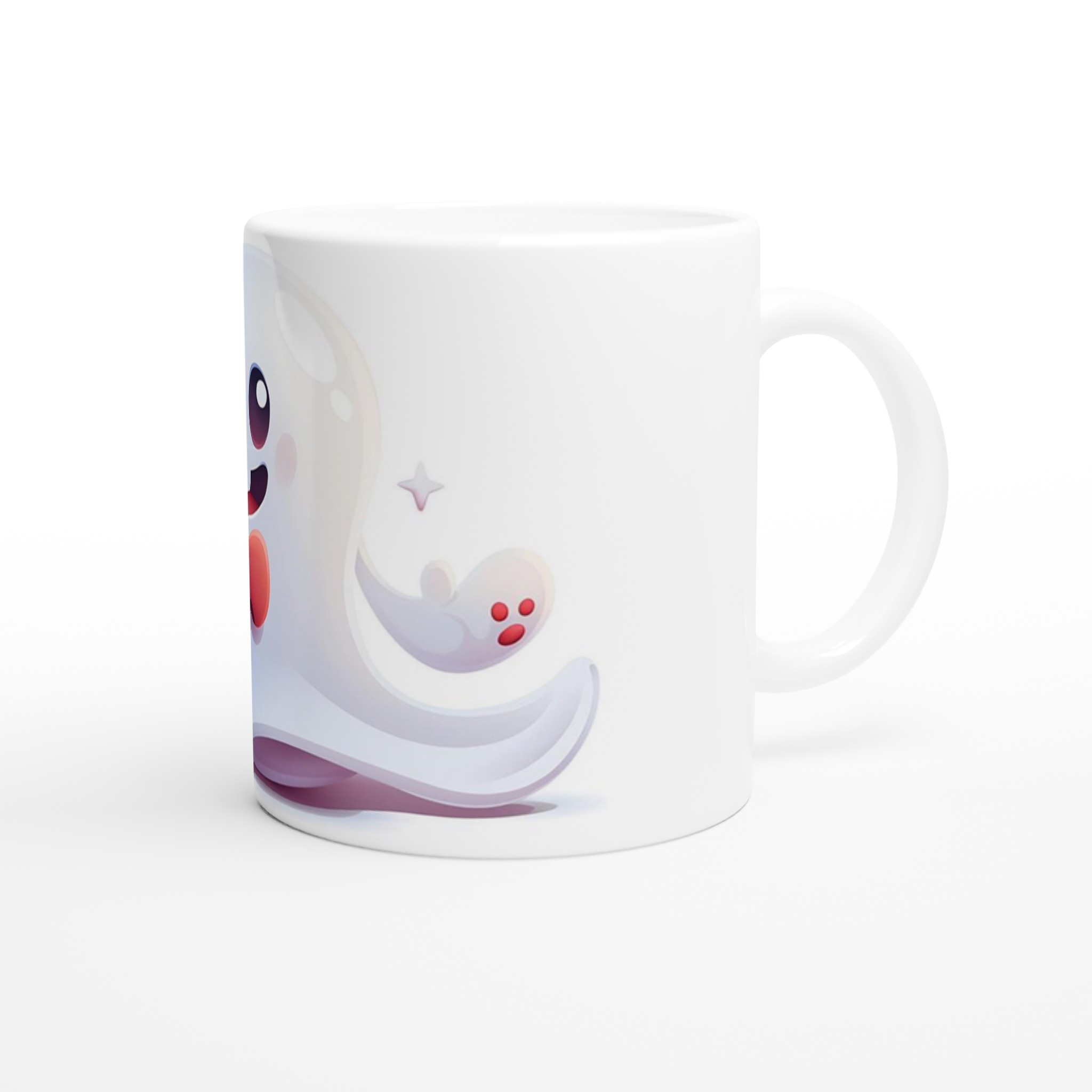 Söt Spöke med Fluga - 11oz Keramikmugg i ditt Val av Färg 9 d952a3e2-d06c-4a56-9dbd-831c211dcae7