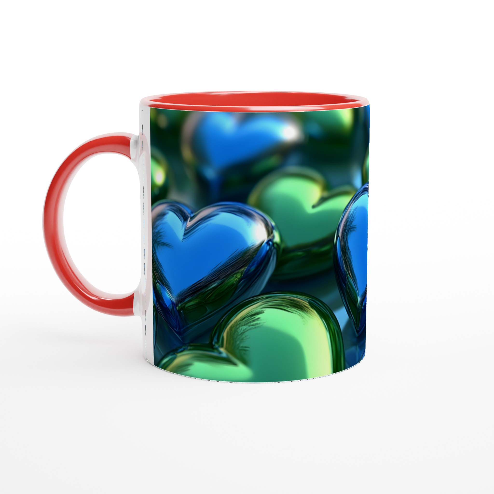 Kärlek i Blått & Grönt: Personlig 11oz Keramisk Mugg 2 d96eb90e-2d3b-471f-a7b3-6d3c9803c4a5