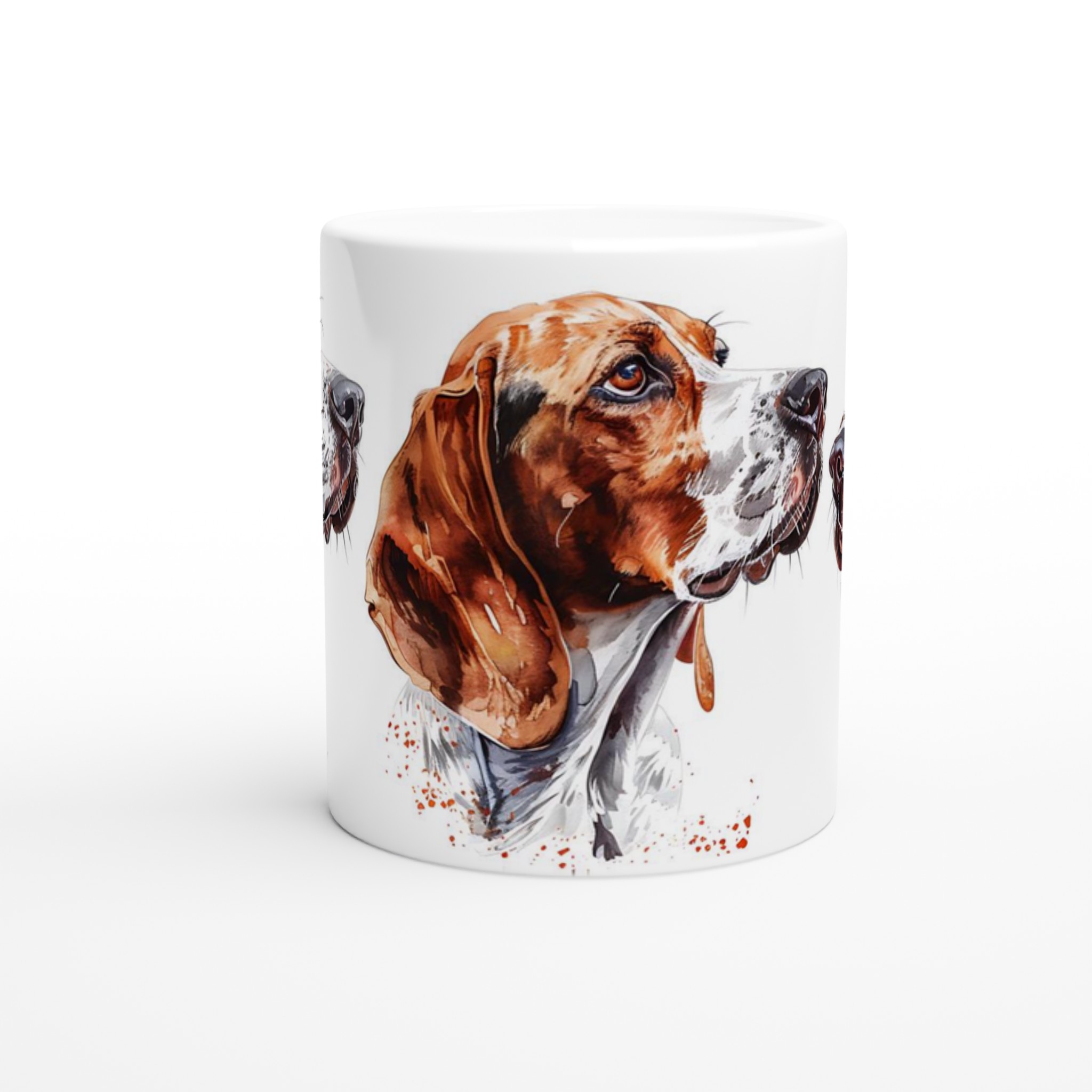 Basset Hound Akvarellmugg – Konstnärlig Hundporträtt för Kaffeälskaren, Välj bland 7 Färger 8 d970e204-7cc5-4799-a70f-23af7ef9573a