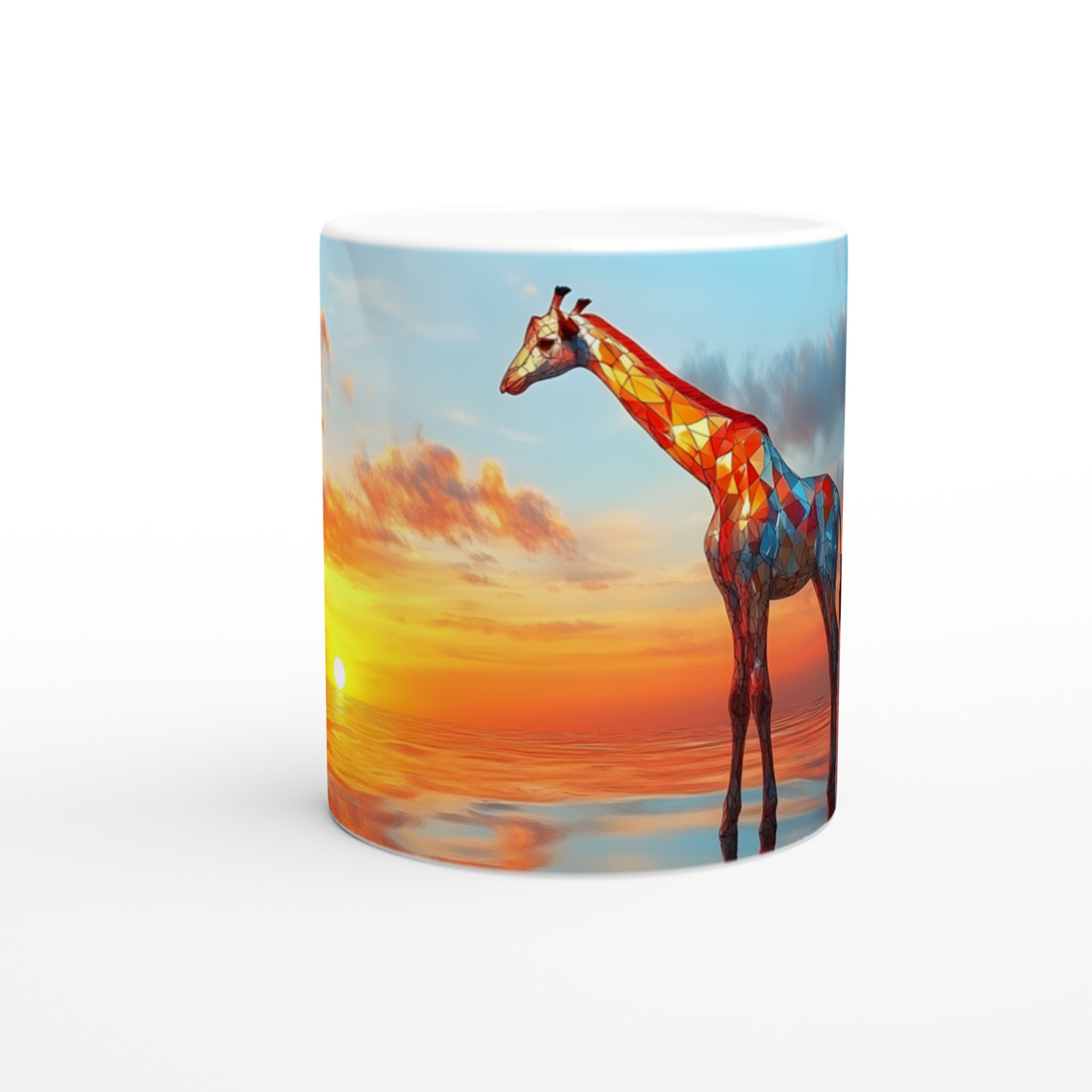 Abstrakt Giraff Solnedgång Keramikmugg – Konstnärlig 11oz Kaffemugg i Ditt Val av Färg 8 d9753fcb-d5e8-4468-9573-86b4b303e837