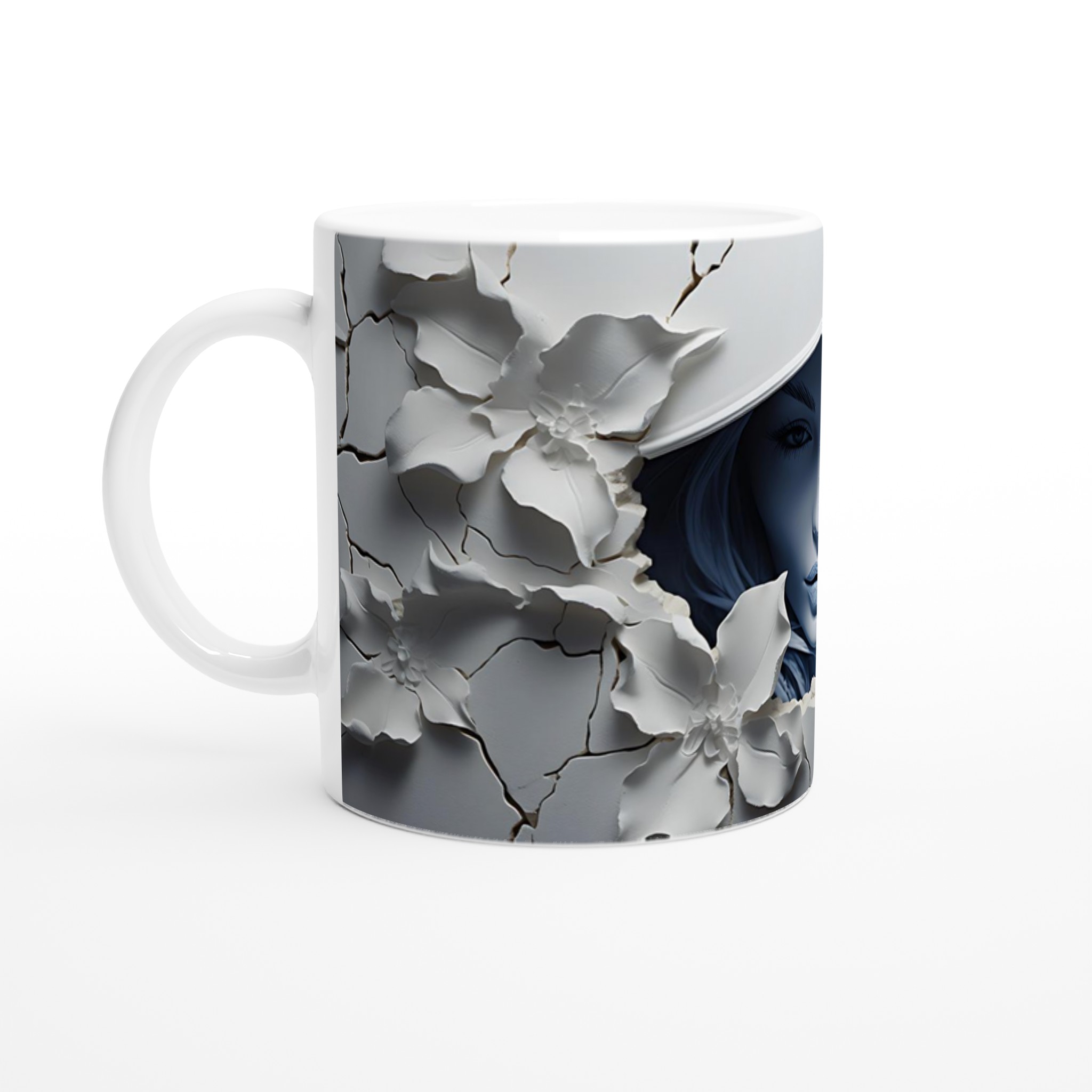 Mystisk Blomster Porträtt 11oz Keramikmugg - Välj din färg 1 d9cdbece-e3a8-4bd2-9e56-38aafffb4547