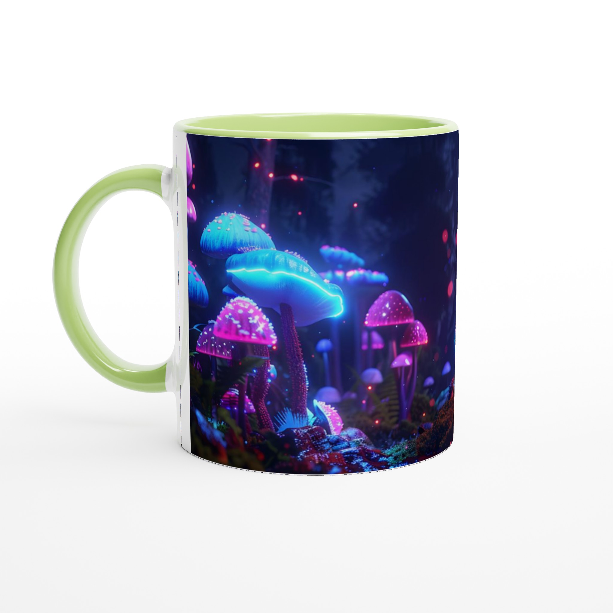 Neon Magisk Skog Mugg – Lysande Svampar & Drömska Färger – 11oz Premium Keramikmugg 3 d9f3948a-c398-4b3d-8b4c-e5f8d0c9bc5d