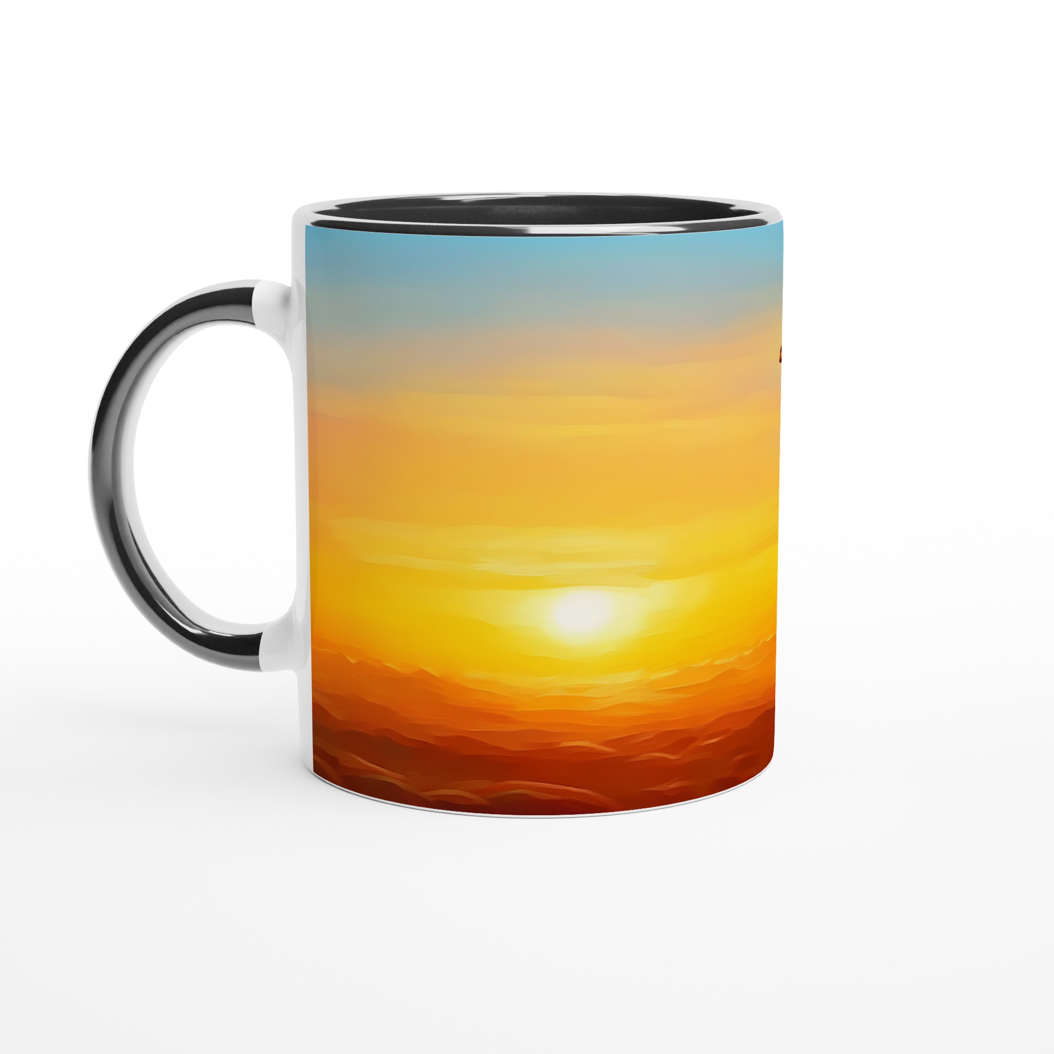 Giraff Silhouette Kaffemugg – Fängslande Solnedgång, 11oz Keramisk Mugg i Valfri Färg 4 da7d6b92-b149-44ad-b4dc-88a67b096ede