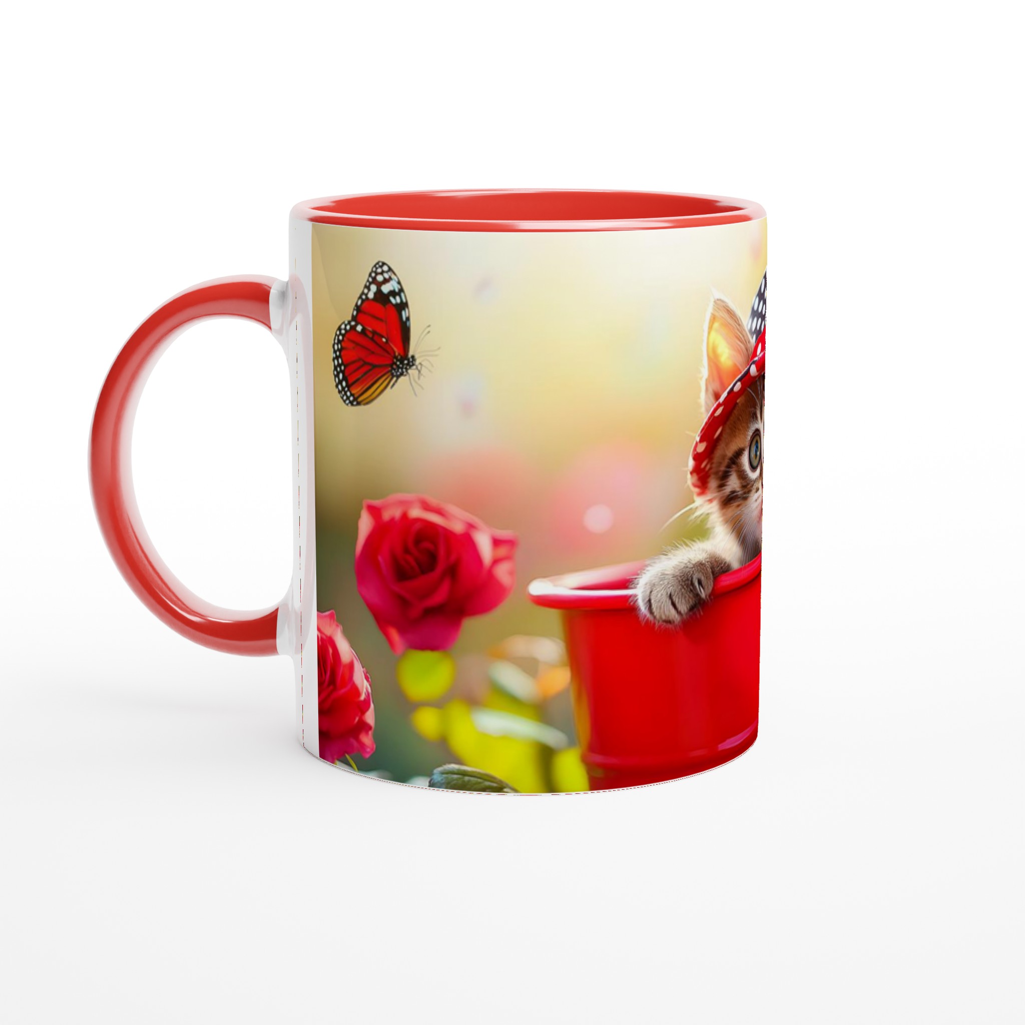 Söt kattunge i hatt - 11oz Keramisk Mugg för kattälskare 2 da9a8b44-02ff-46c8-82c2-15412befb866