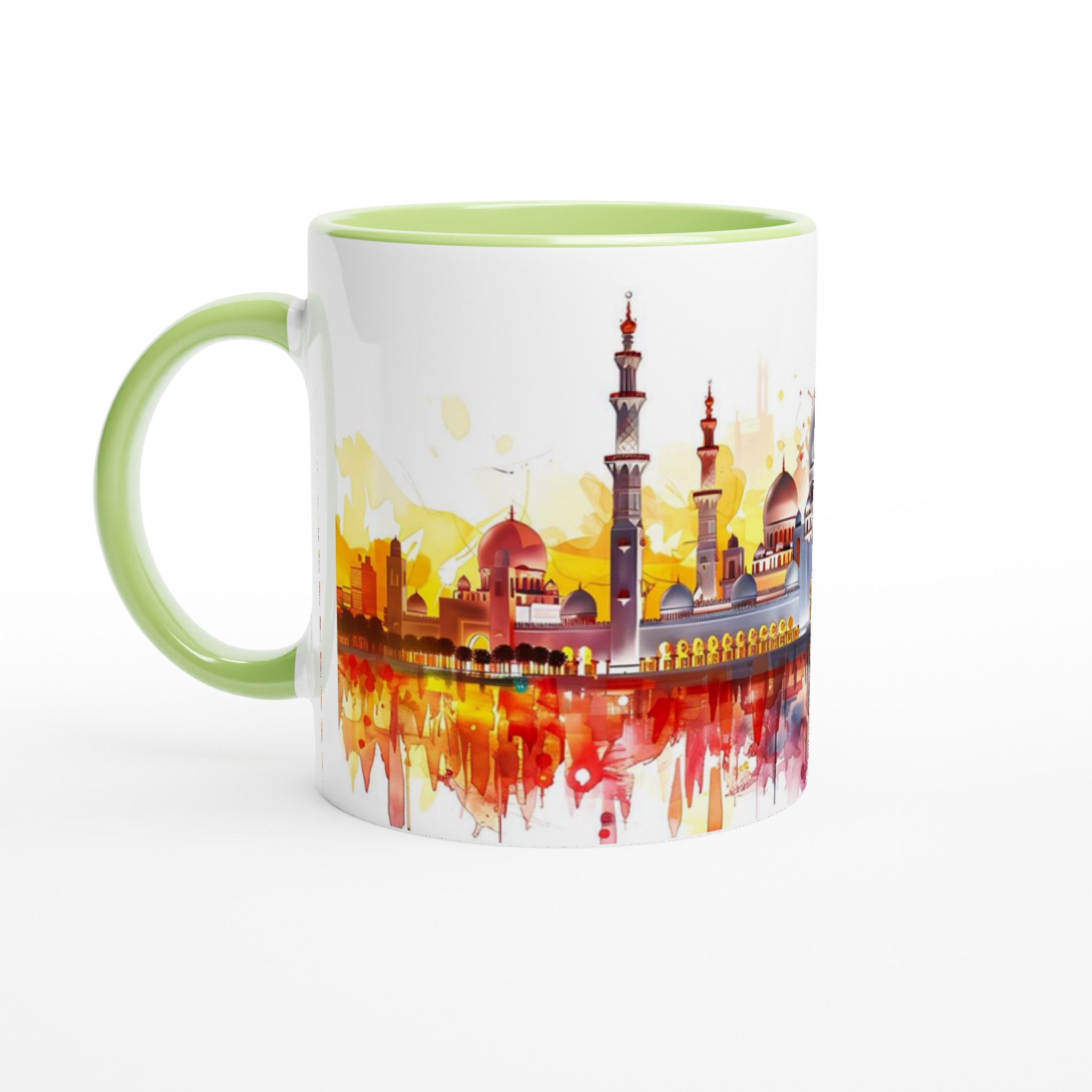 Mångfärgad Orientalisk Arkitektur 11oz Keramisk Mugg – Konstnärligt Tryck & Hållbar Kvalitet 3 daa63956-4092-486a-b9c0-f87db07f2424