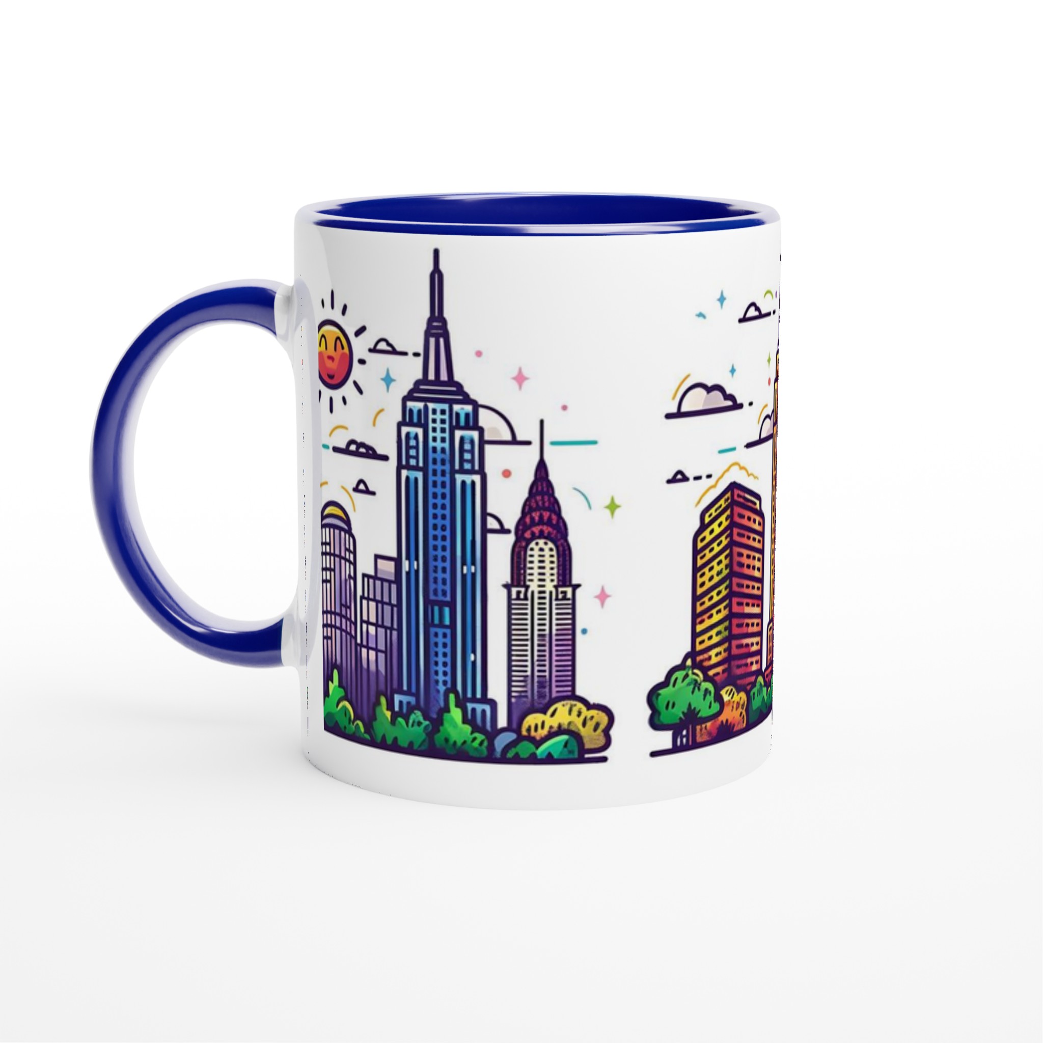New York City Ikoner Keramikmugg – Färgglad Urban Pop Art för Kaffeälskare, Välj Din Favoritfärg! 4 dac68d3d-7301-47d3-a417-3055db91bb54