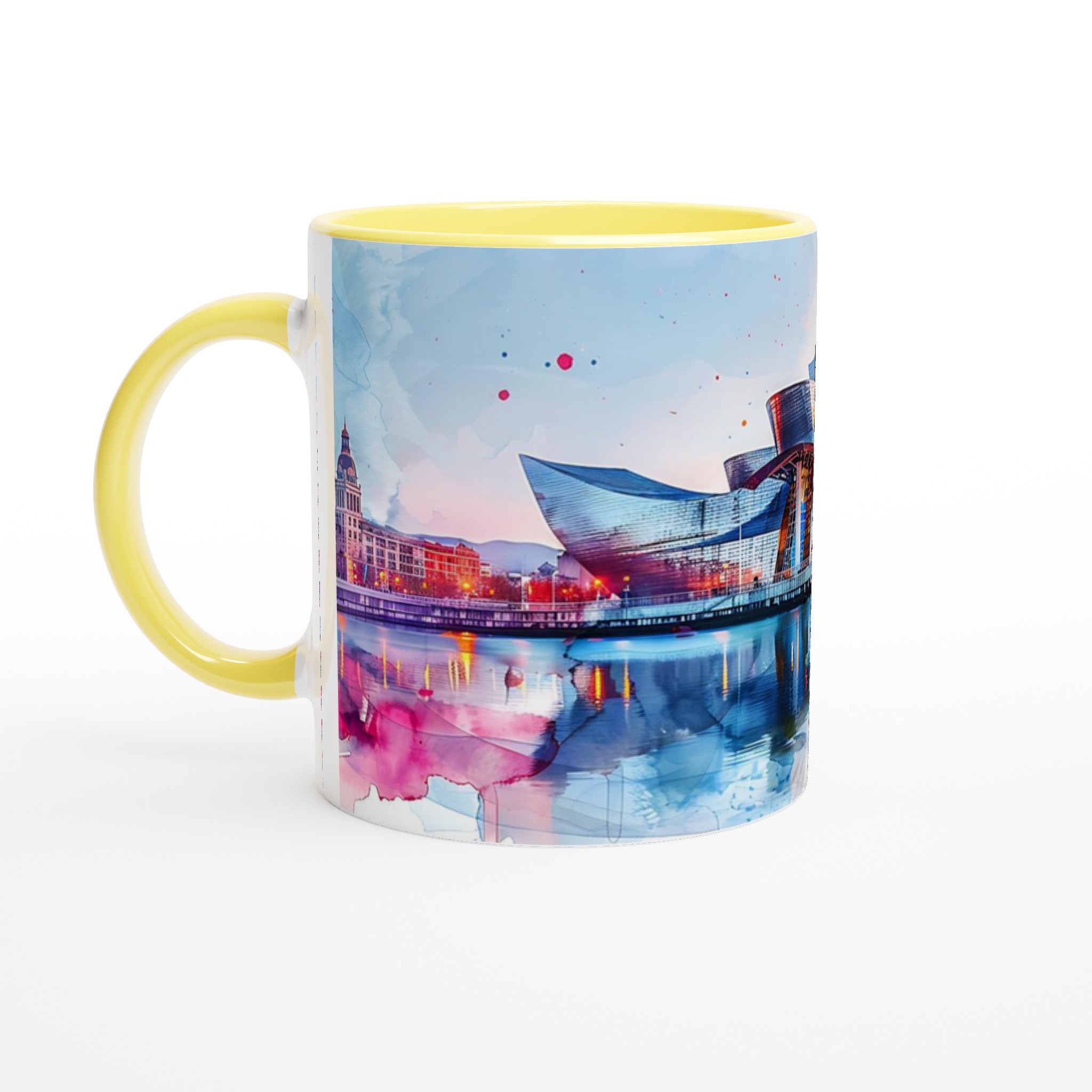 Guggenheim Bilbao Konstnärlig Mugg – Dynamisk Akvarell Design i Flera Färgval 5 dafd10ea-b26c-4d80-a29e-6243d1cb5674