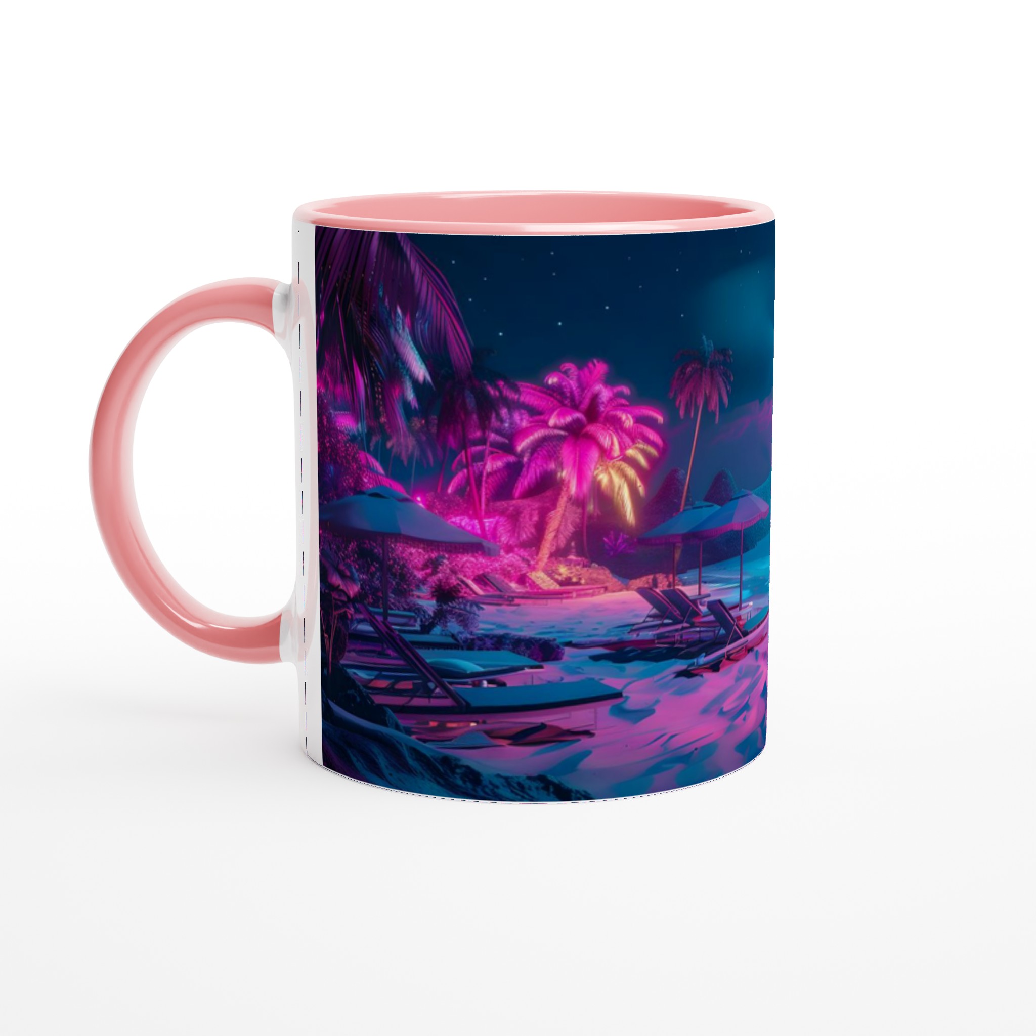 Neon Sunset Beach Keramikmugg – Vibrerande Retro-Vibbar för Din Favoritdryck, Välj Din Färg! 6 db8cdf83-49b2-4cf7-8f1b-ba9fdc1ae9af