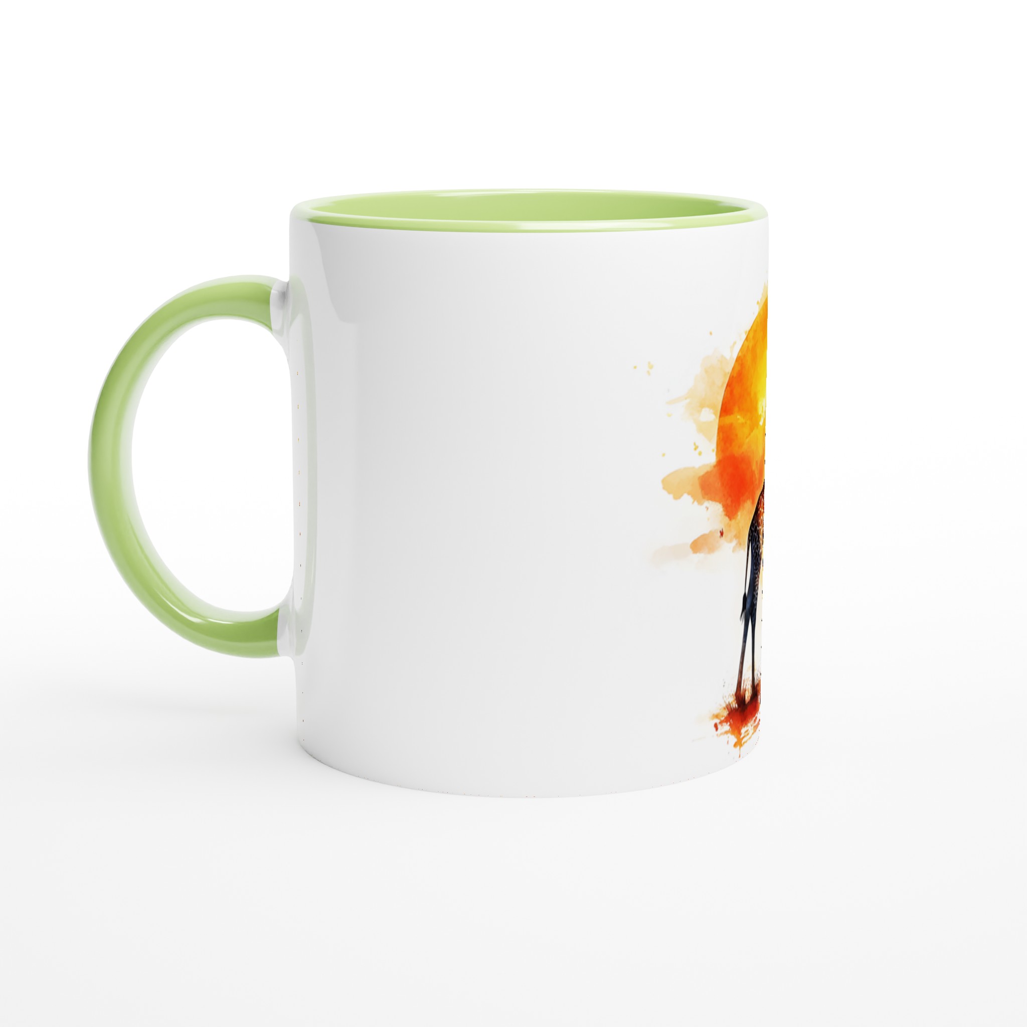 Akvarell Giraff Mugg – Levande Solnedgångstema, 11oz Premium Keramisk Kaffemugg i Flera Färger 7 dbce9aa5-3c98-4290-9a70-0adcb12db104