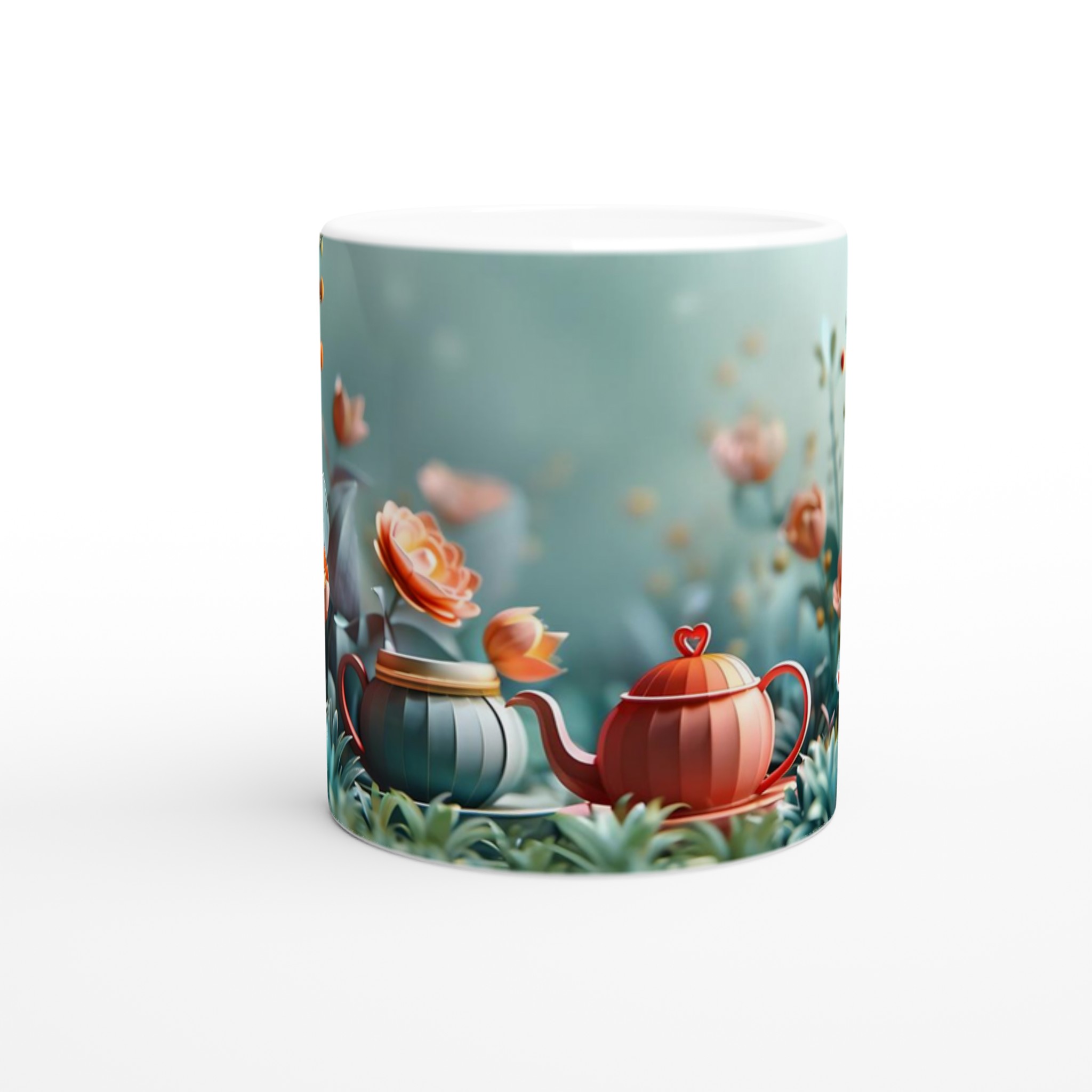 Förtrollande Blomsterträdgård 11oz Keramisk Mugg – Drick med Stil i Sju Levande Färger! 8 dc08177e-3c12-4d58-af4f-dda1d04d15c2
