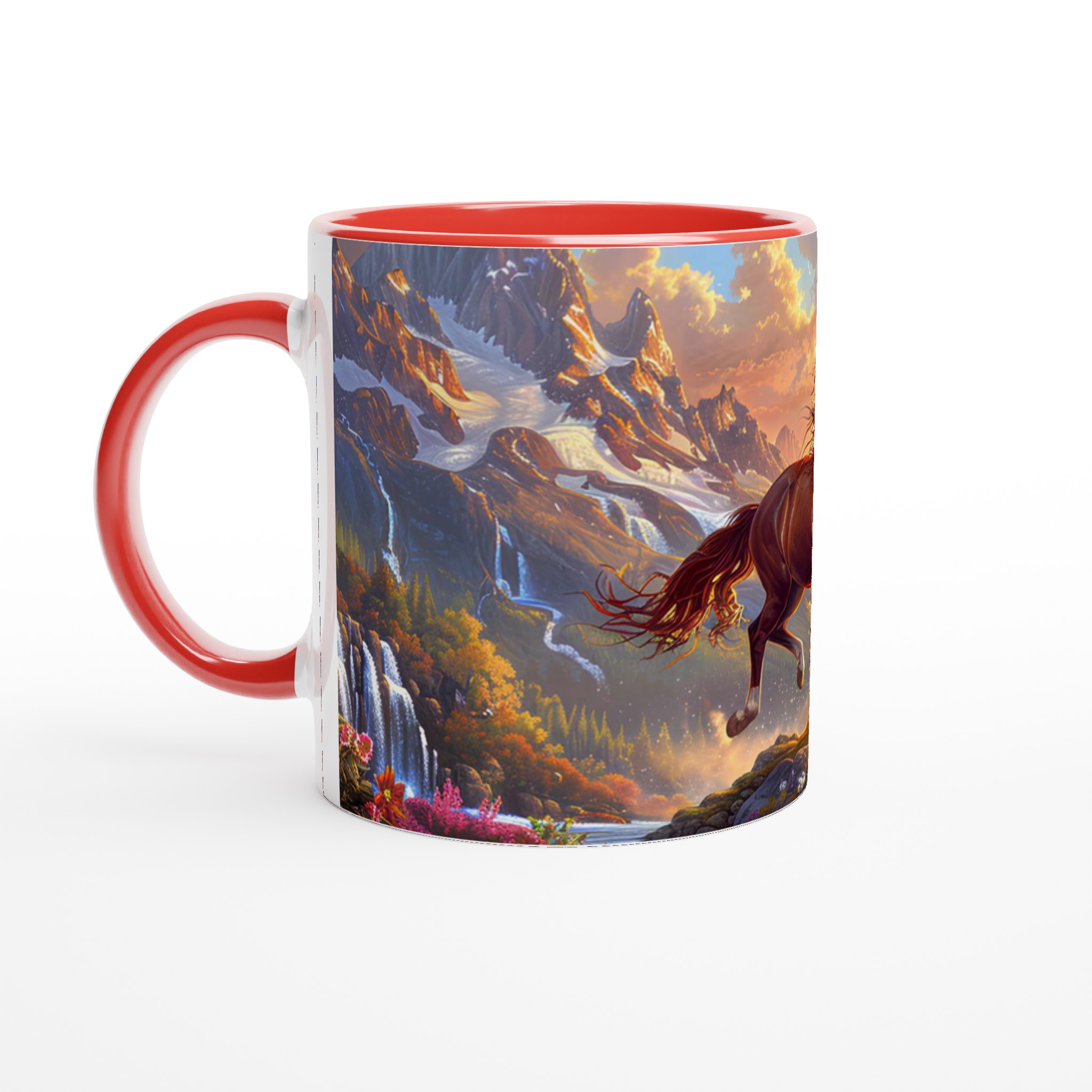 Magical Mountain Horse Mugg – Fånga Vildmarkens Frihet & Värme i Din Hand, Välj Din Färg! 2 dcad369d-fdae-4df2-bc11-0c1e5921bc9f